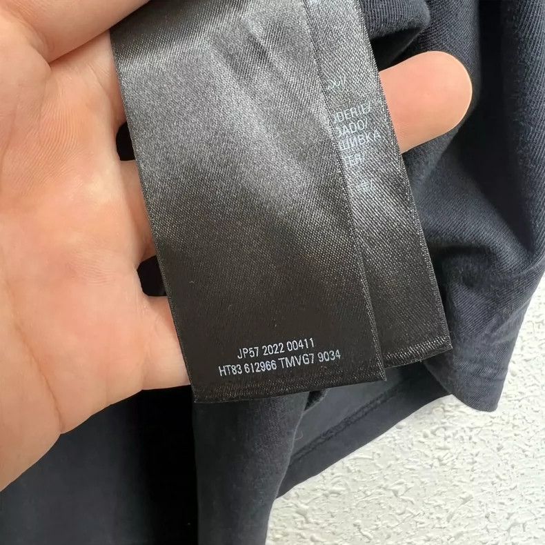 Balenciaga Balenciaga Black BB Embroidered Slogan Logo Short Sleeve Size US M / EU 48-50 / 2 - 7 Thumbnail