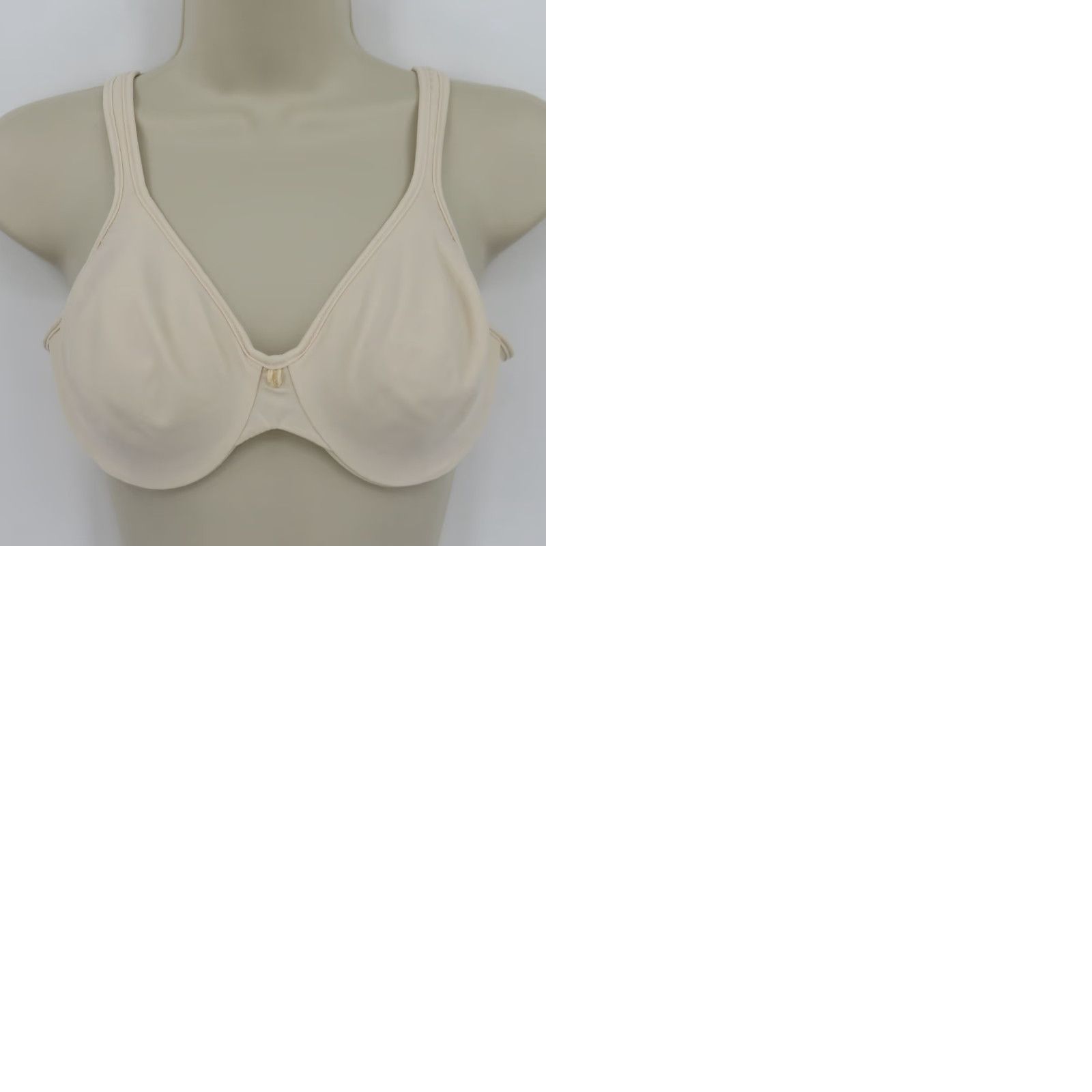 Vintage Bali Bra 36B Cream Solid Underwire Unlined Style 3383 Passion for Comfort Women Size ONE SIZE - 9 Thumbnail