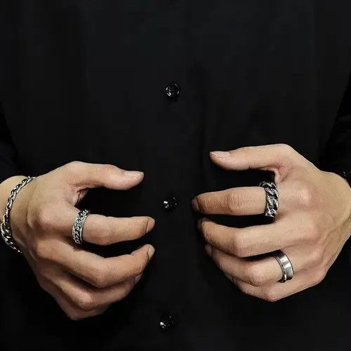 Jewelry × Vintage Retro punk rings Size ONE SIZE - 3 Thumbnail
