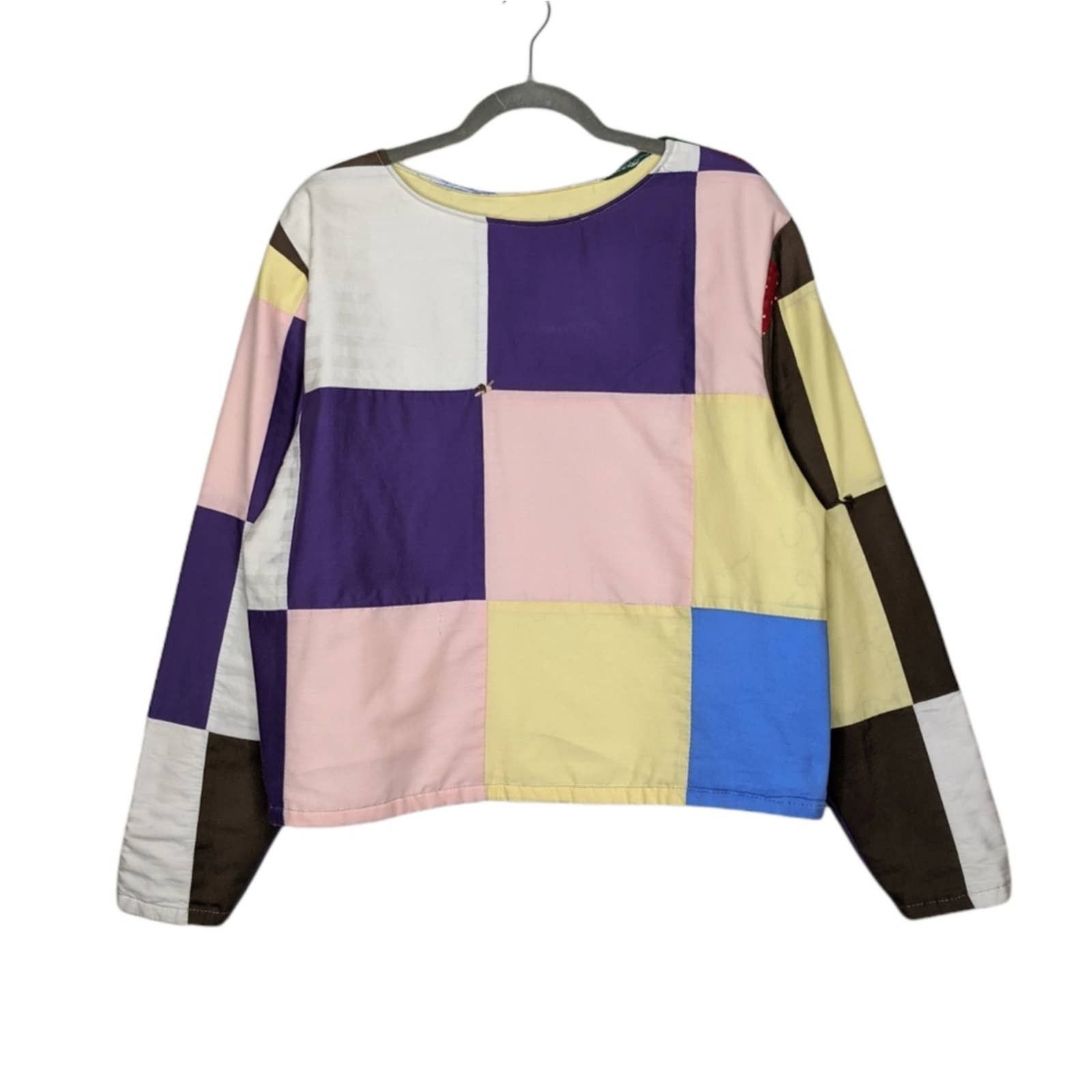 KC Vintage Quilt Patchwork Sweatshirt- Black main image 1