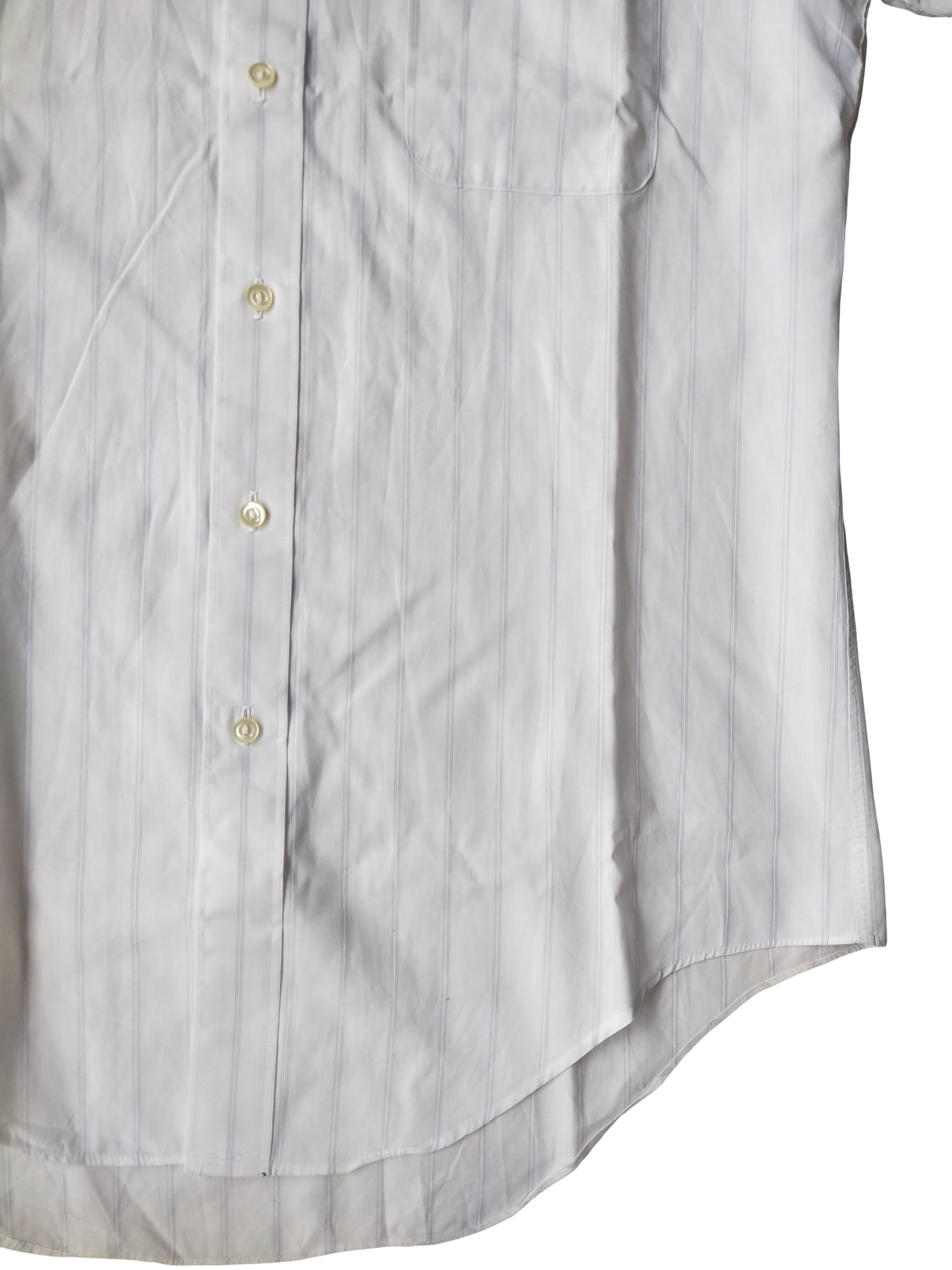 Jean-Louis Scherrer 1990s Jean-Louis Scherrer Homme Pinstripe SS Shirt Vintage Size US M / EU 48-50 / 2 - 3 Thumbnail