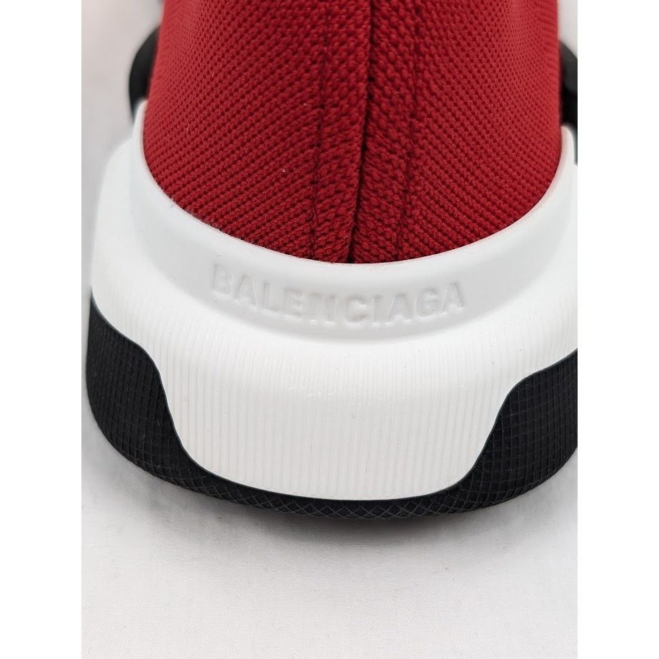 Balenciaga o1rshd1 Speed 2.0 Low-Top Sneakers in Red/Black/White Size US 9 / EU 42 - 14 Thumbnail
