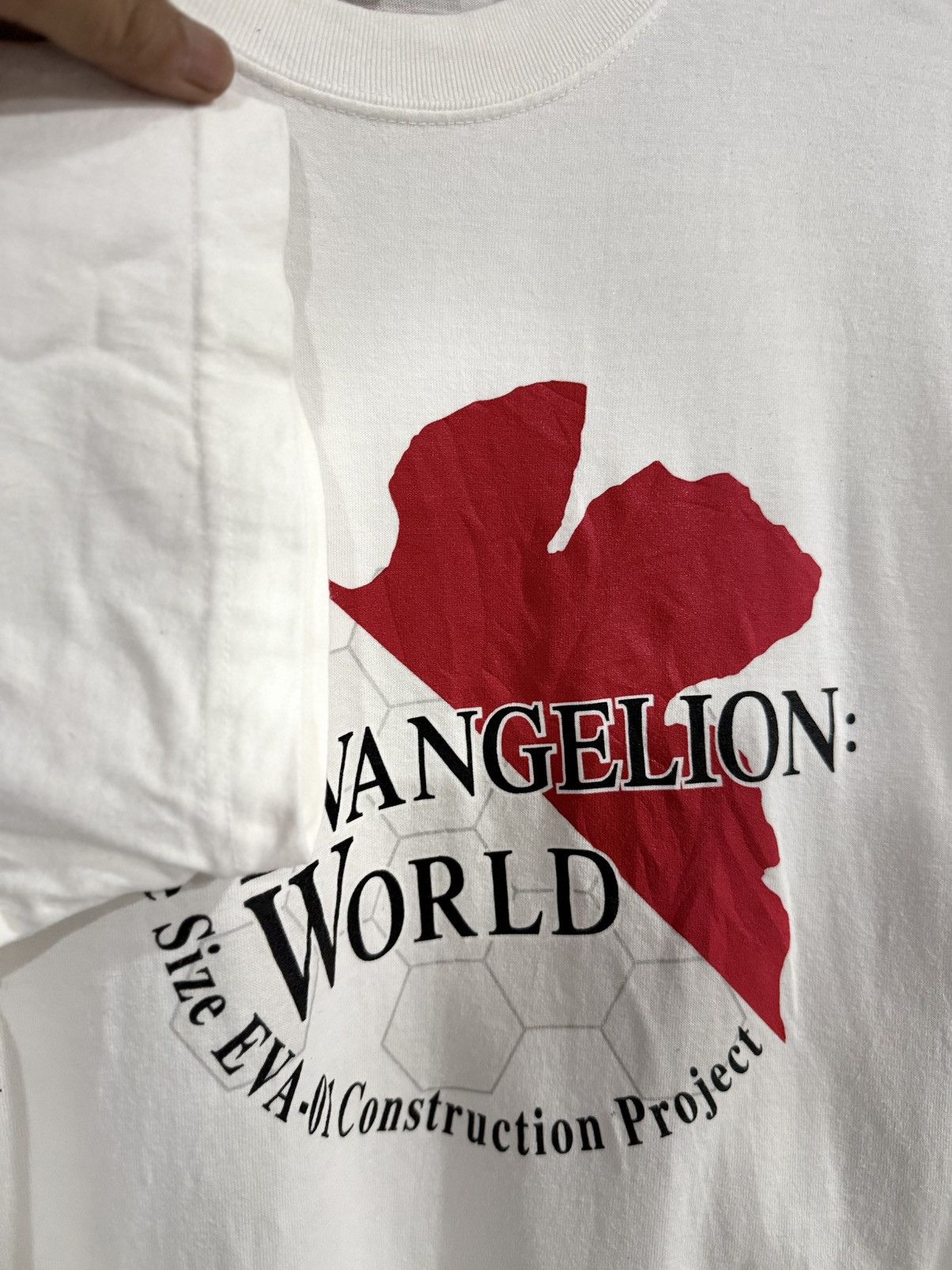 Anime Vintage Evangelion World Nerv Fuji Construction Project Tee Size US L / EU 52-54 / 3 - 6 Thumbnail