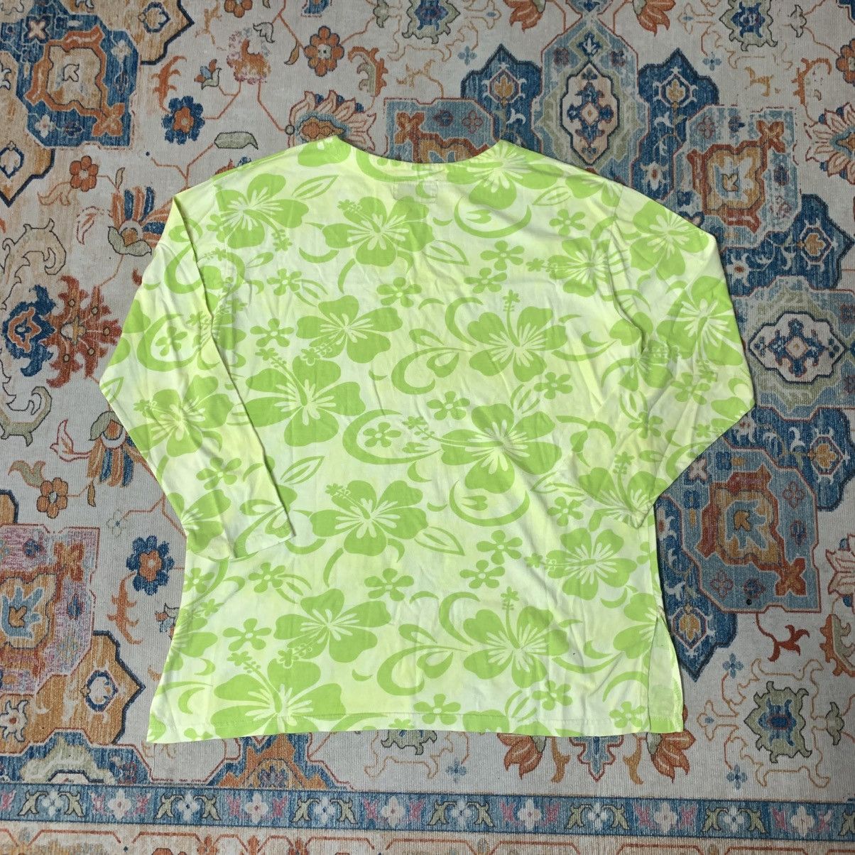 Japanese Brand vintage Y2K Neon Floral Long Sleeve – Third Wave Panther Size US L / EU 52-54 / 3 - 7 Thumbnail