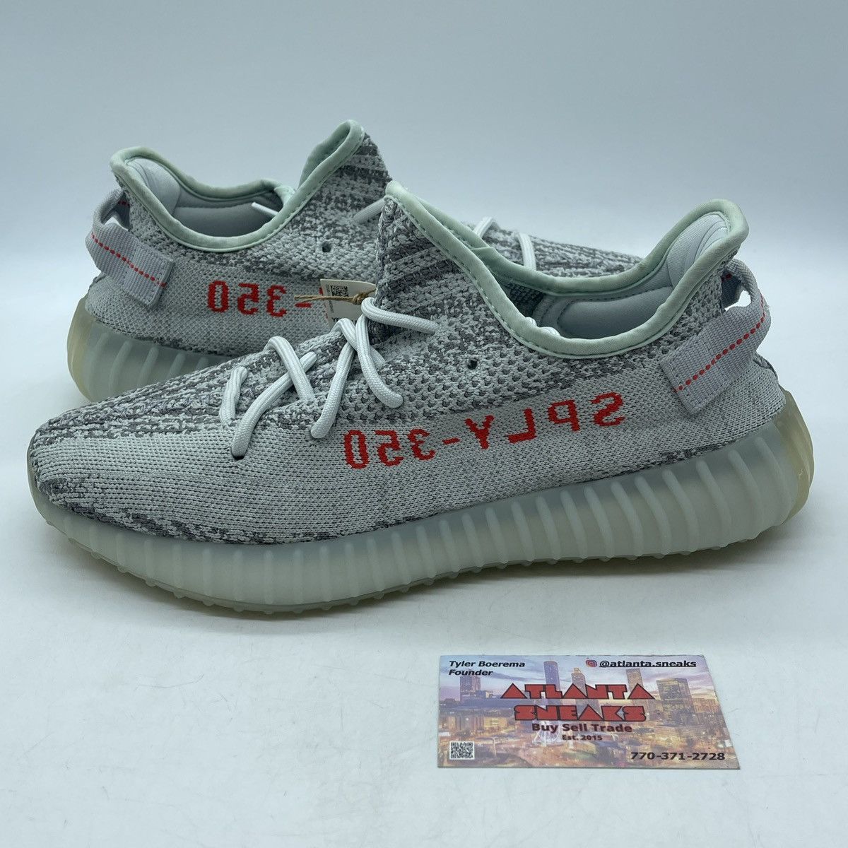 Adidas Yeezy boost 350 blue tint Size US 10 / EU 43 - 1 Thumbnail