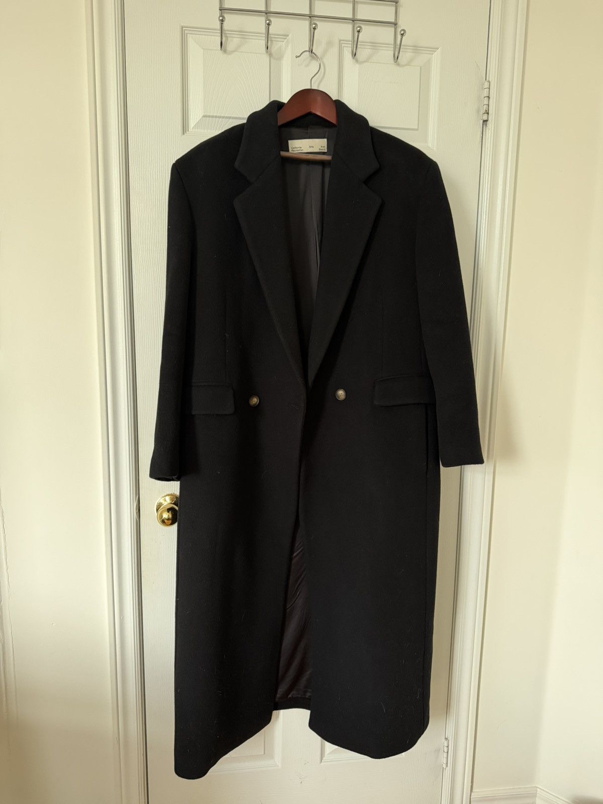 California Arts. Manhattan Oversized Overcoat Black Size US M / EU 48-50 / 2 - 1 Thumbnail