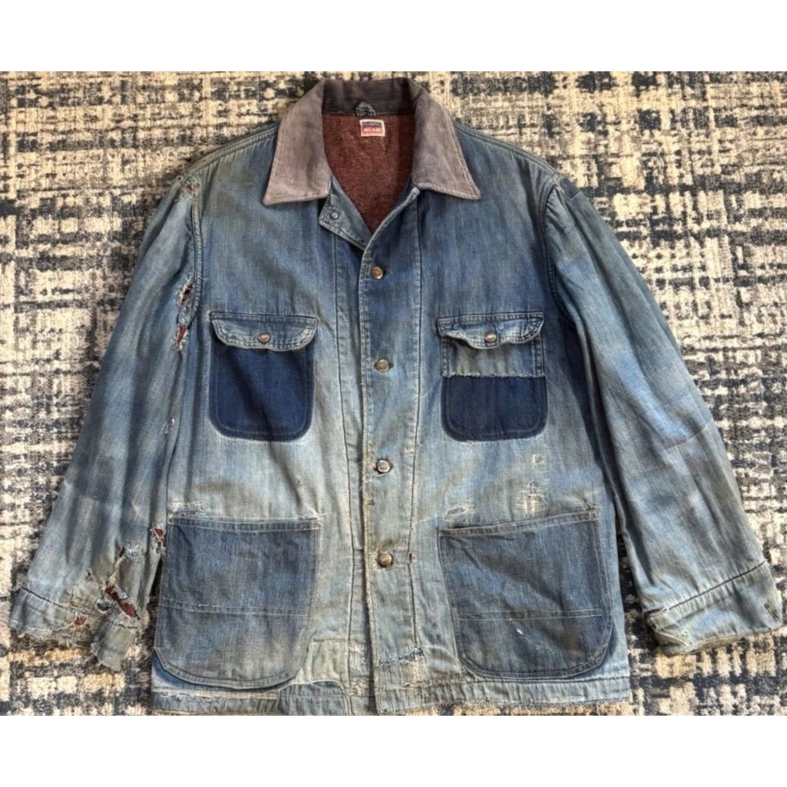 Vintage VINTAGE Penney’s Big Mac Denim Chore Jacket XL Blue 1950s USA Lined Men Size US XL / EU 56 / 4 - 2 Thumbnail