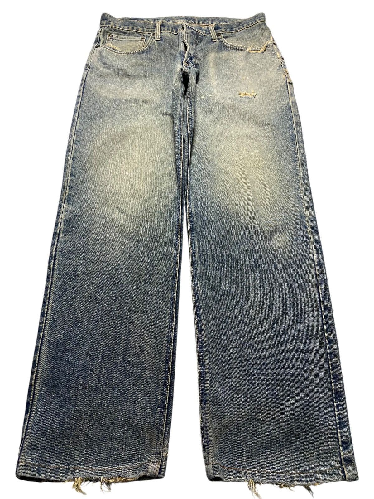 Edwin Vintage Edwin 404 Faded Wash Distressed Loose Jeans Size US 34 / EU 50 - 1 Thumbnail
