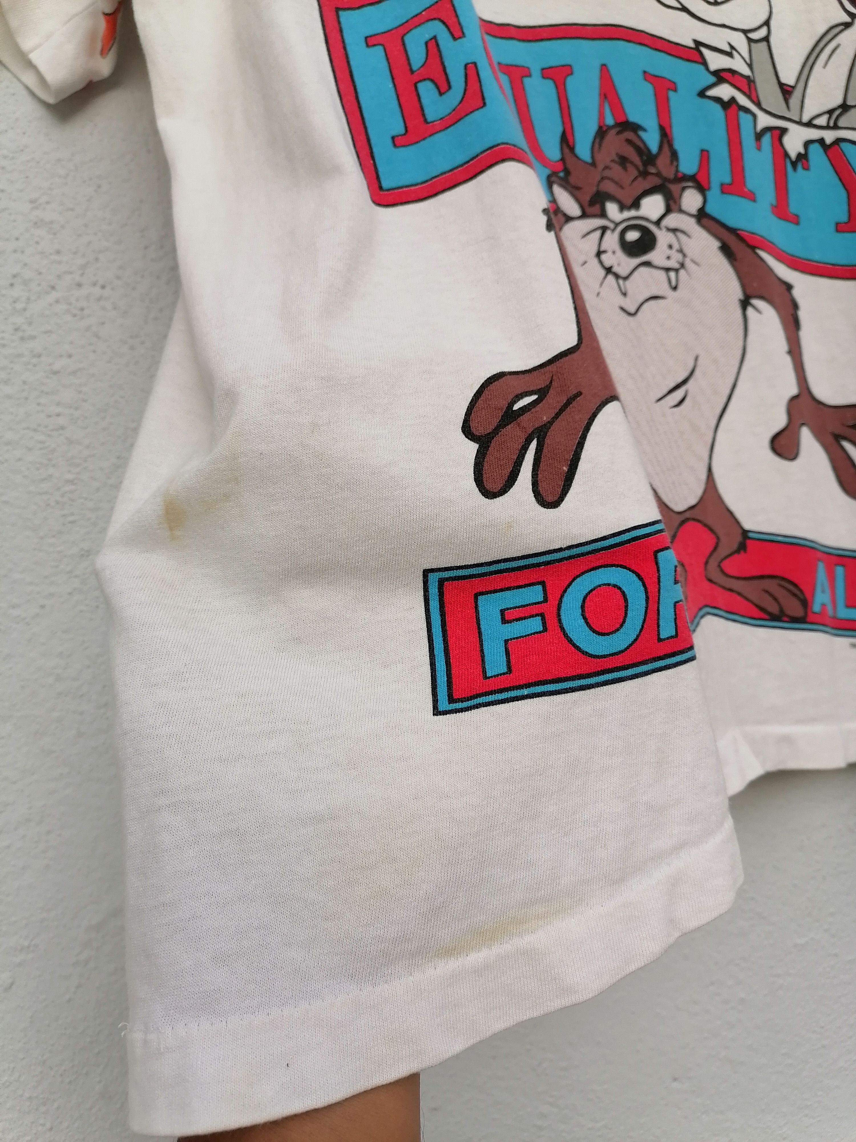 Cartoon Network × Vintage × Warner Bros Vintage 90s Tazmania x Bugs Bunny OVP Distressed T-shirt Size US XL / EU 56 / 4 - 5 Thumbnail