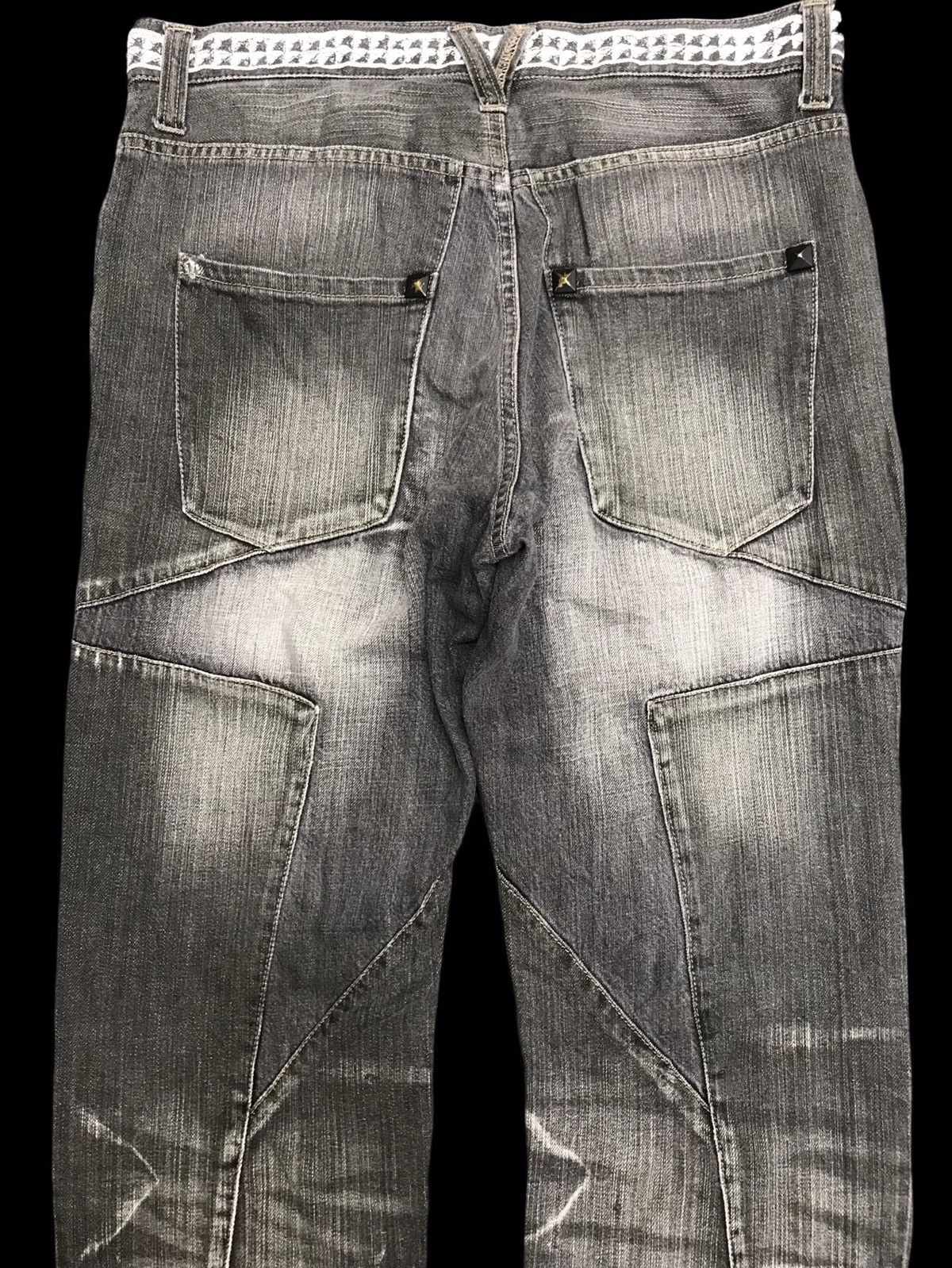 PPFM 💥ARCHIVAL💥VERY RARE PPFM STAR DESIGN SICK FADES DENIM F347 Size US 32 / EU 48 - 13 Thumbnail
