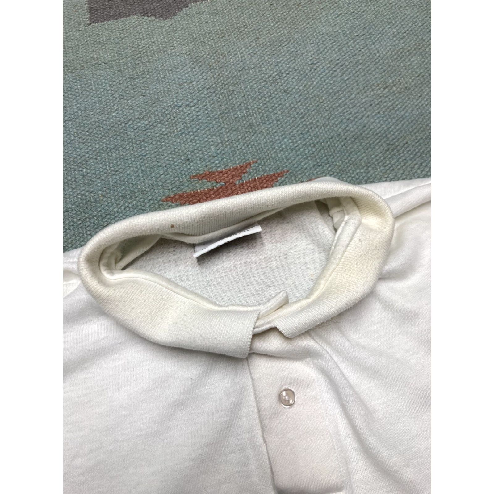 Vintage VINTAGE AriZona Polo Shirt Henley 80s 90s USA Golf XL White Men Short Sleeve Polo Size US XL / EU 56 / 4 - 4 Thumbnail