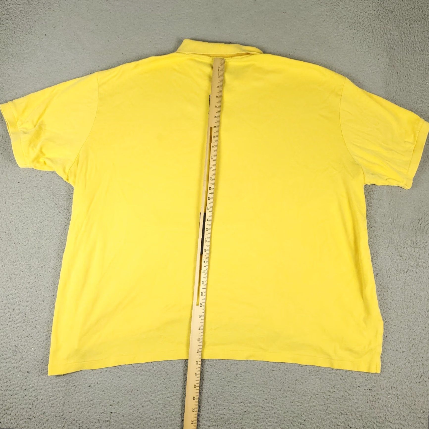 Ralph Lauren Ralph Lauren Polo Shirt Mens Big 2XB Yellow Short Sleeve Polo Shirt Golf Casual Button Logo, 100% Cotton, Machine Washable, Solid, Vintage: No Size US XXL / EU 58 / 5 - 6 Thumbnail