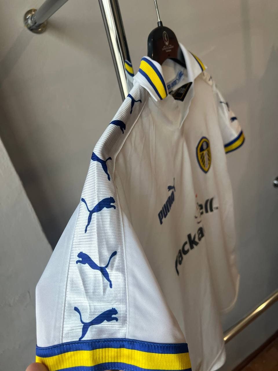 Puma 1998/2000 LEEDS UNITED HOME SOCCER JERSEY FOOTBALL SHIRT 32 Size US XS / EU 42 / 0 - 7 Thumbnail