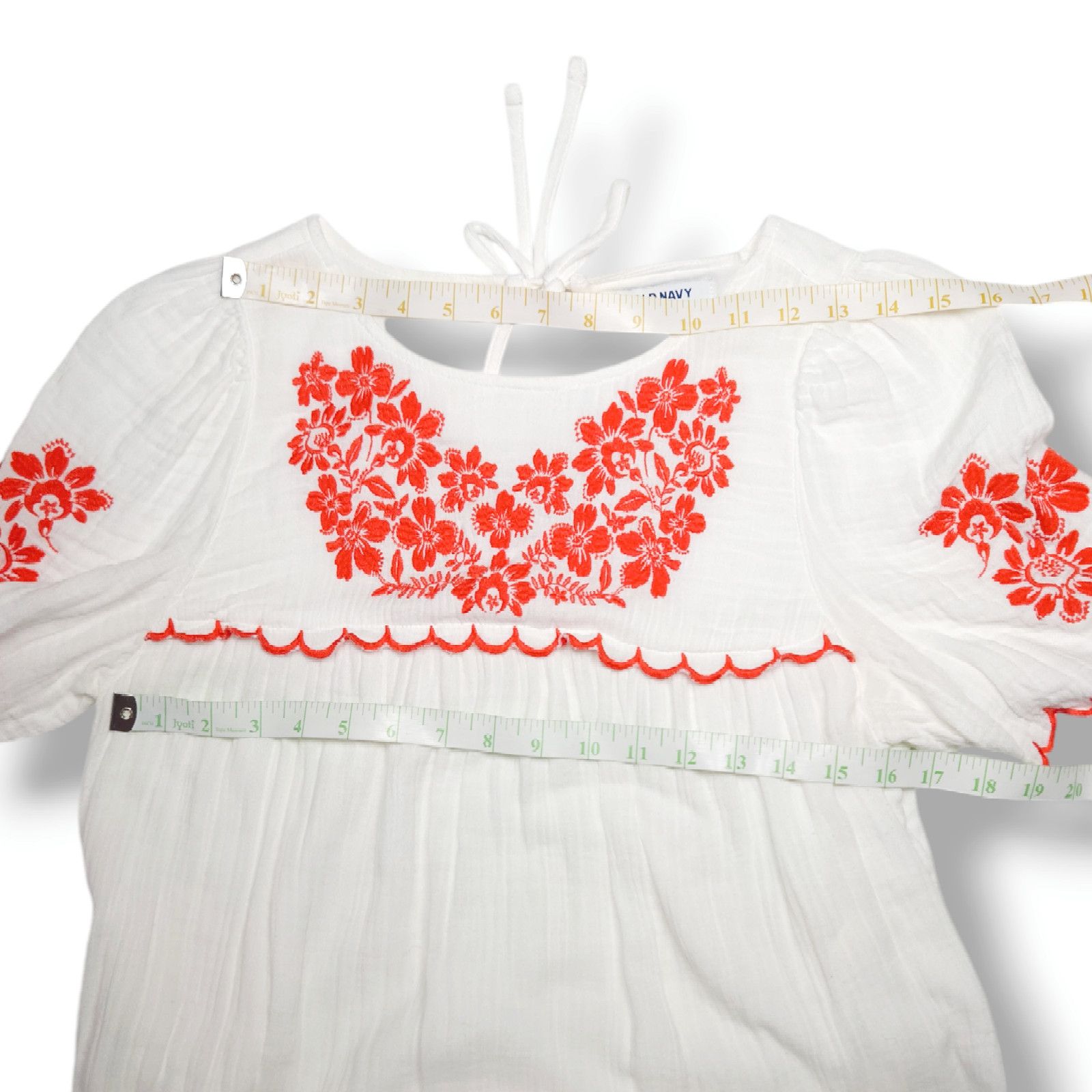 Old Navy EUC Old Navy Midi Swing Dress Sz. S [4-6] White Lilies Size S / US 4 / IT 40 - 6 Thumbnail