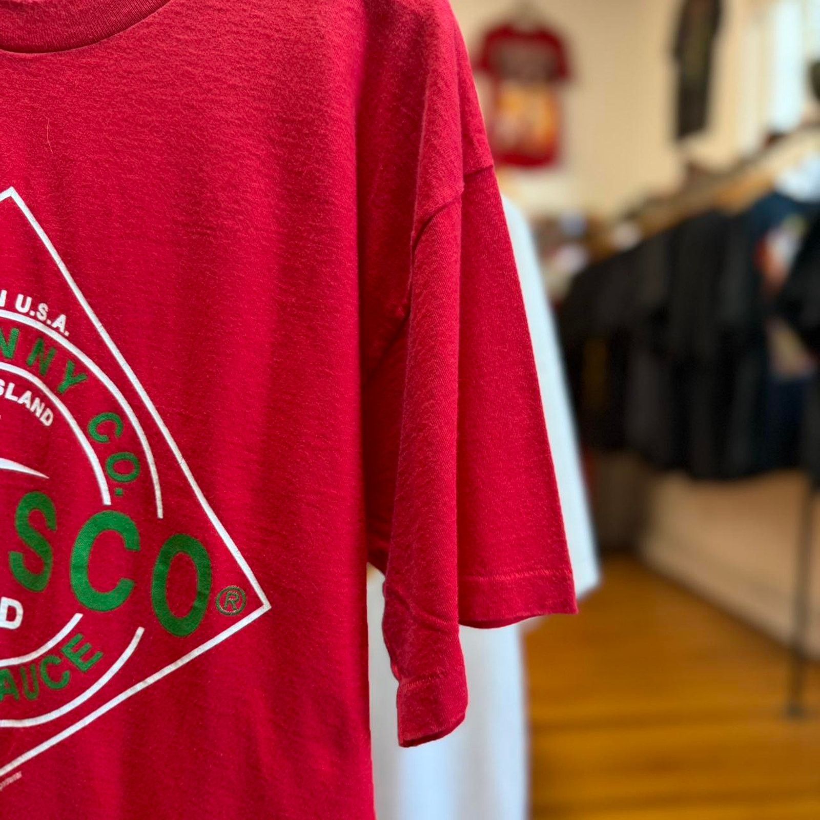 Vintage Vintage 90s Tabasco Hot Sauce Food T-Shirt Size US L / EU 52-54 / 3 - 5 Thumbnail