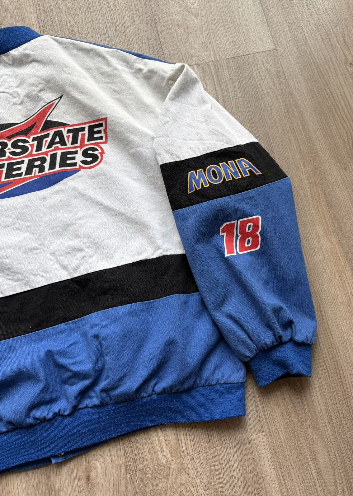 Vintage Vintage NASCAR Formula 1 Interstate Botteries Racing Jacket Size US L / EU 52-54 / 3 - 18 Thumbnail