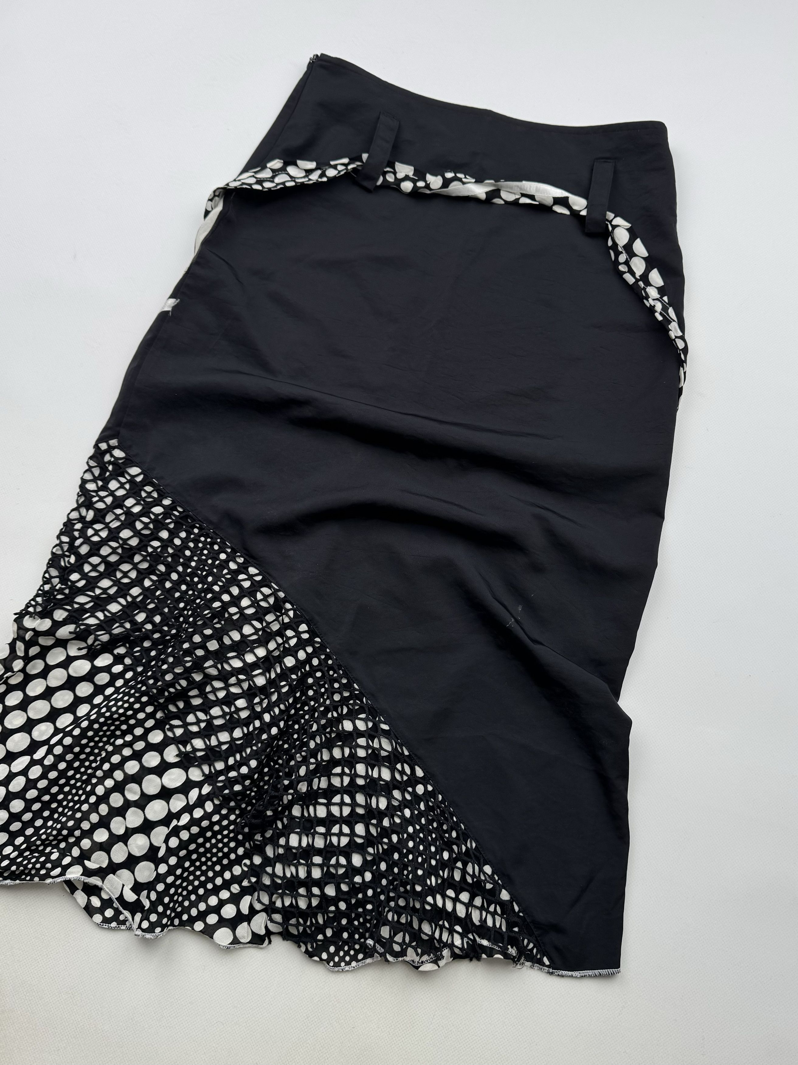 Vintage 90's Flared Skirt B6(V386)E2 Size 28" / US 6 / IT 42 - 8 Thumbnail