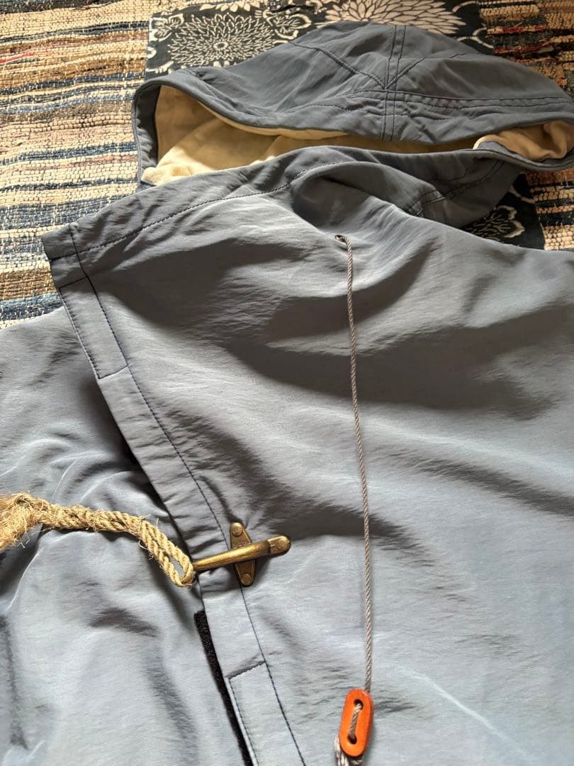 Kapital KAPITAL Hooded Mountain Parka Blue Nylon with Elbow Patche Size US M / EU 48-50 / 2 - 8 Thumbnail