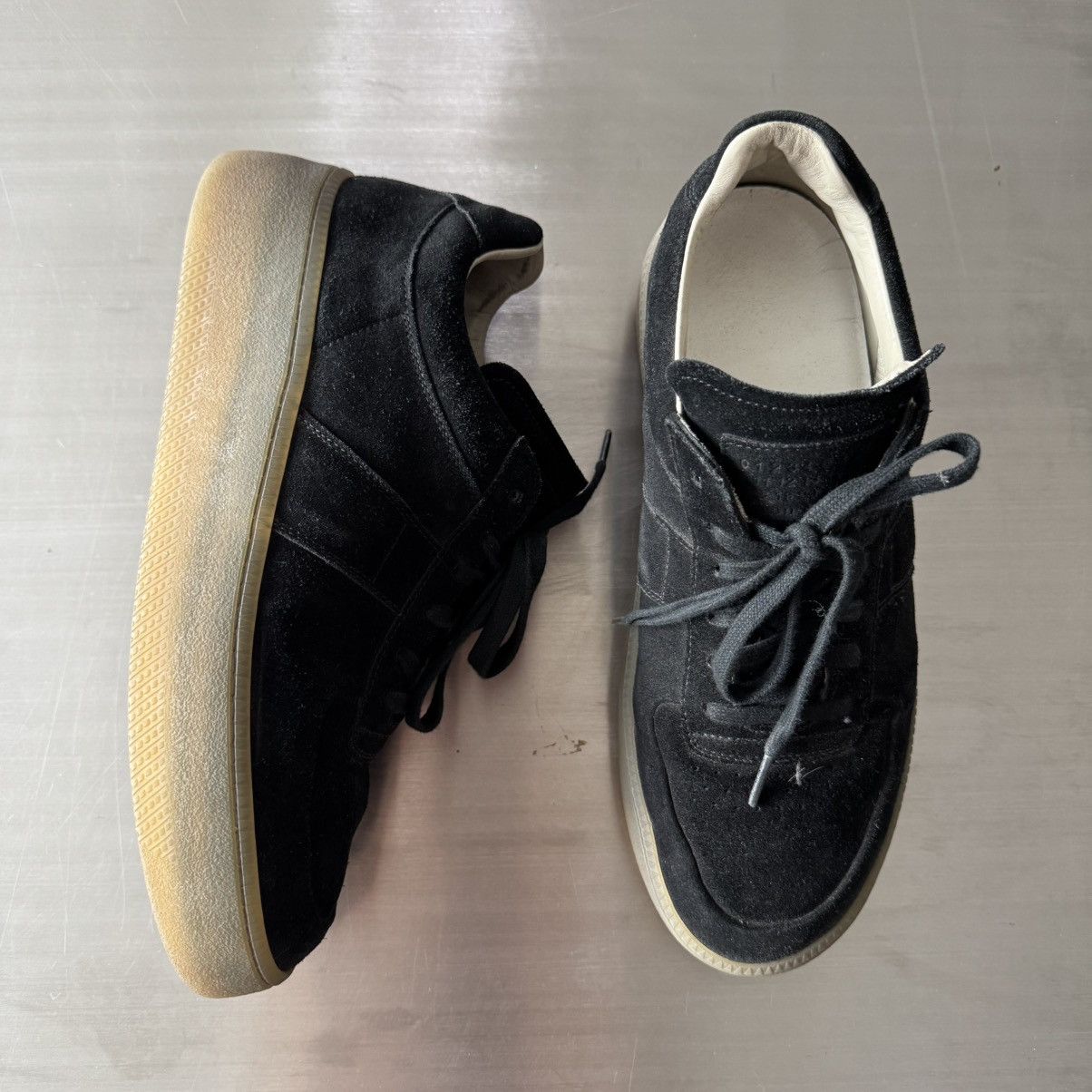Maison Margiela MMM Margiela Black German Army Trainers 43 | Grailed