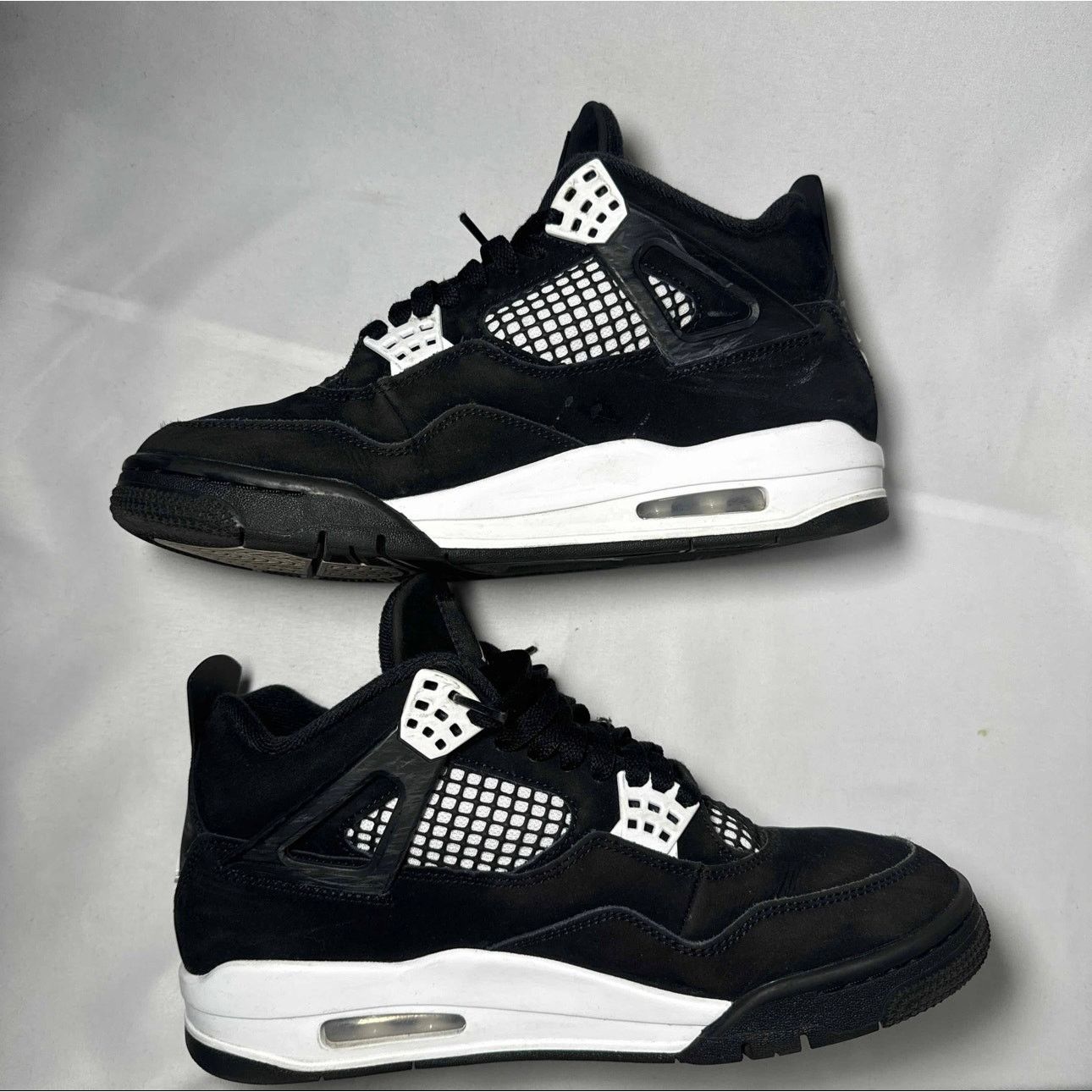 Jordan Brand × Nike Size 8 - Nike Air Jordan 4 Retro White Thunder Men's Shoes Size US 8 / EU 41 - 3 Thumbnail