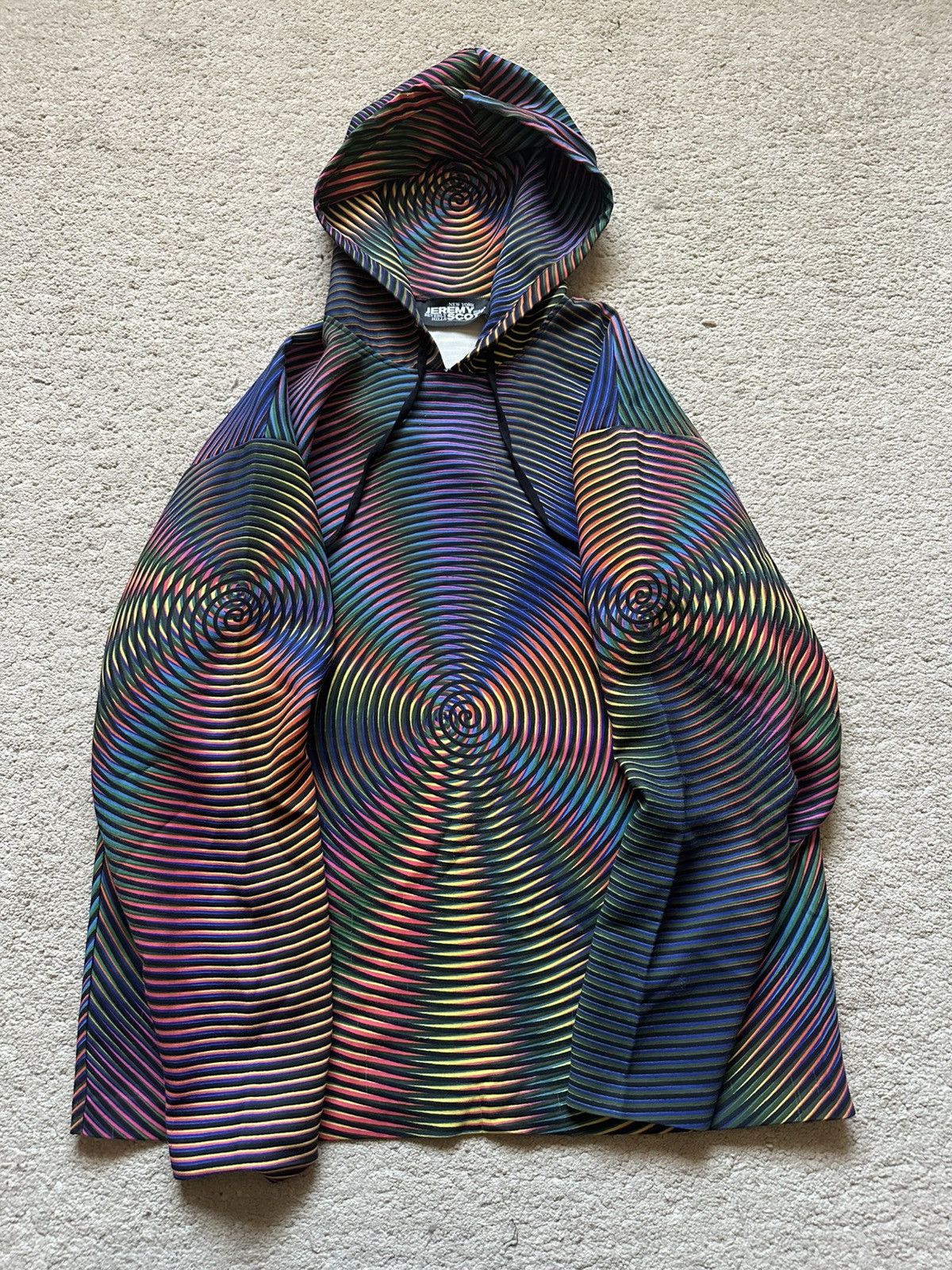 Jeremy Scott 2000s Jeremy Scott LSD Psychedelic Spiral Illusion Hoodie Size US M / EU 48-50 / 2 - 8 Thumbnail