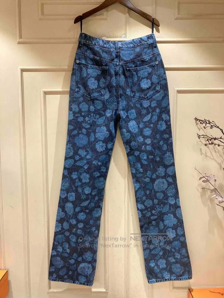 Chanel Chanel 21s blue and black printed jeans Size 25" / US 0 / IT 36 - 2 Thumbnail
