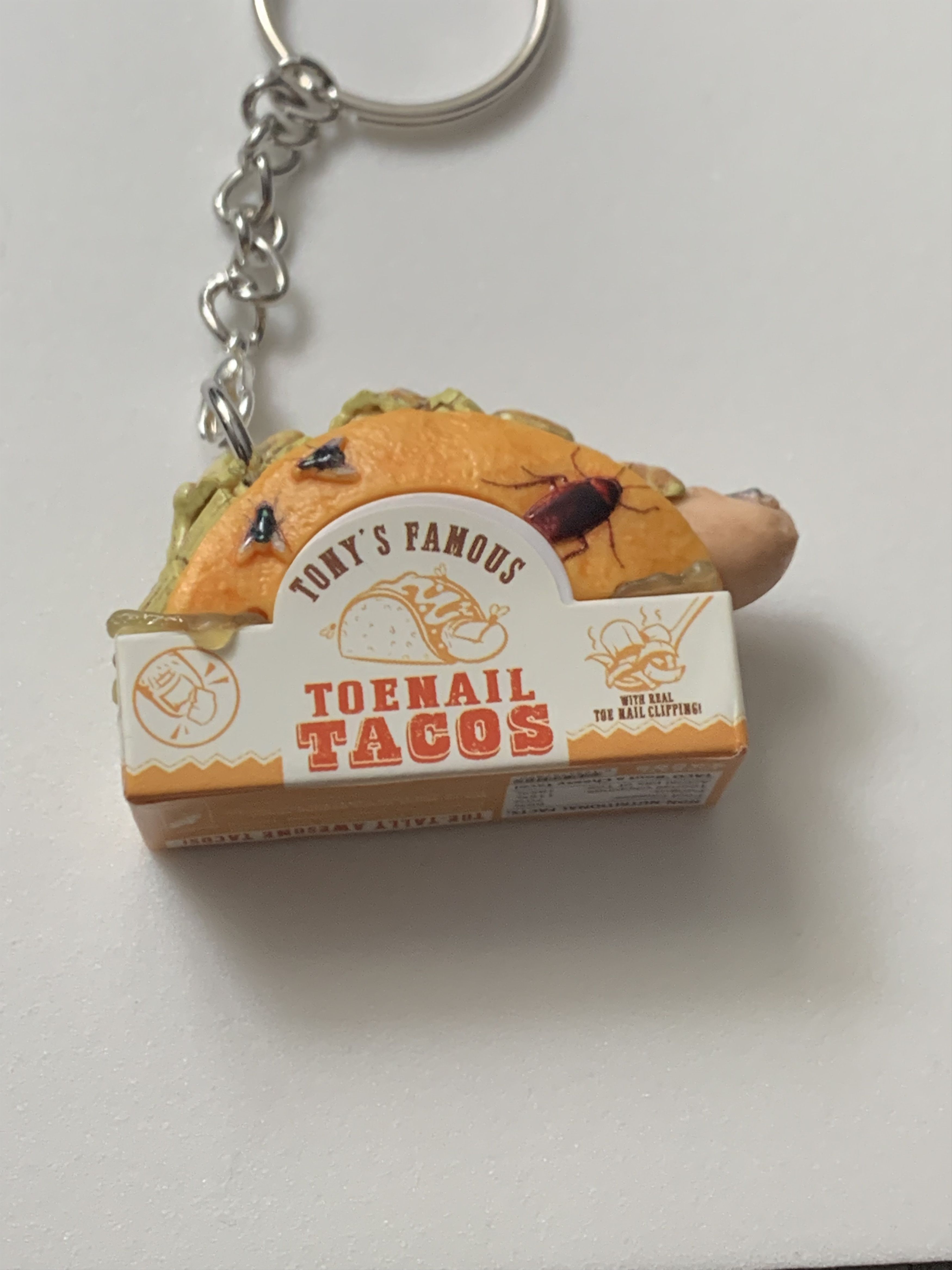 Other Gross Minis S2 Keychain - Tony's Famous Toenail Tacos Size ONE SIZE - 2 Thumbnail
