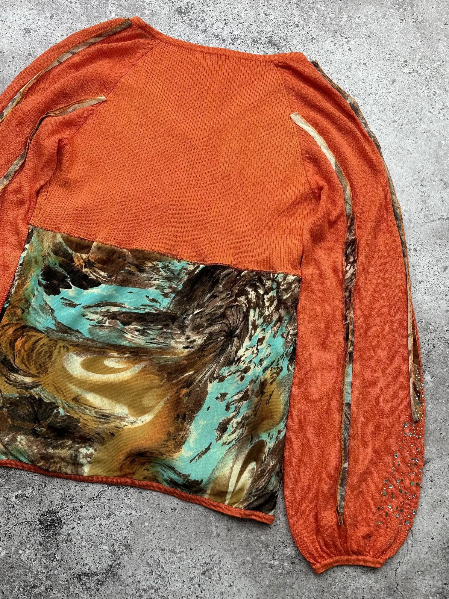 Vintage Vintage Printed Sweater C77(V624) Size M / US 6-8 / IT 42-44 - 8 Thumbnail
