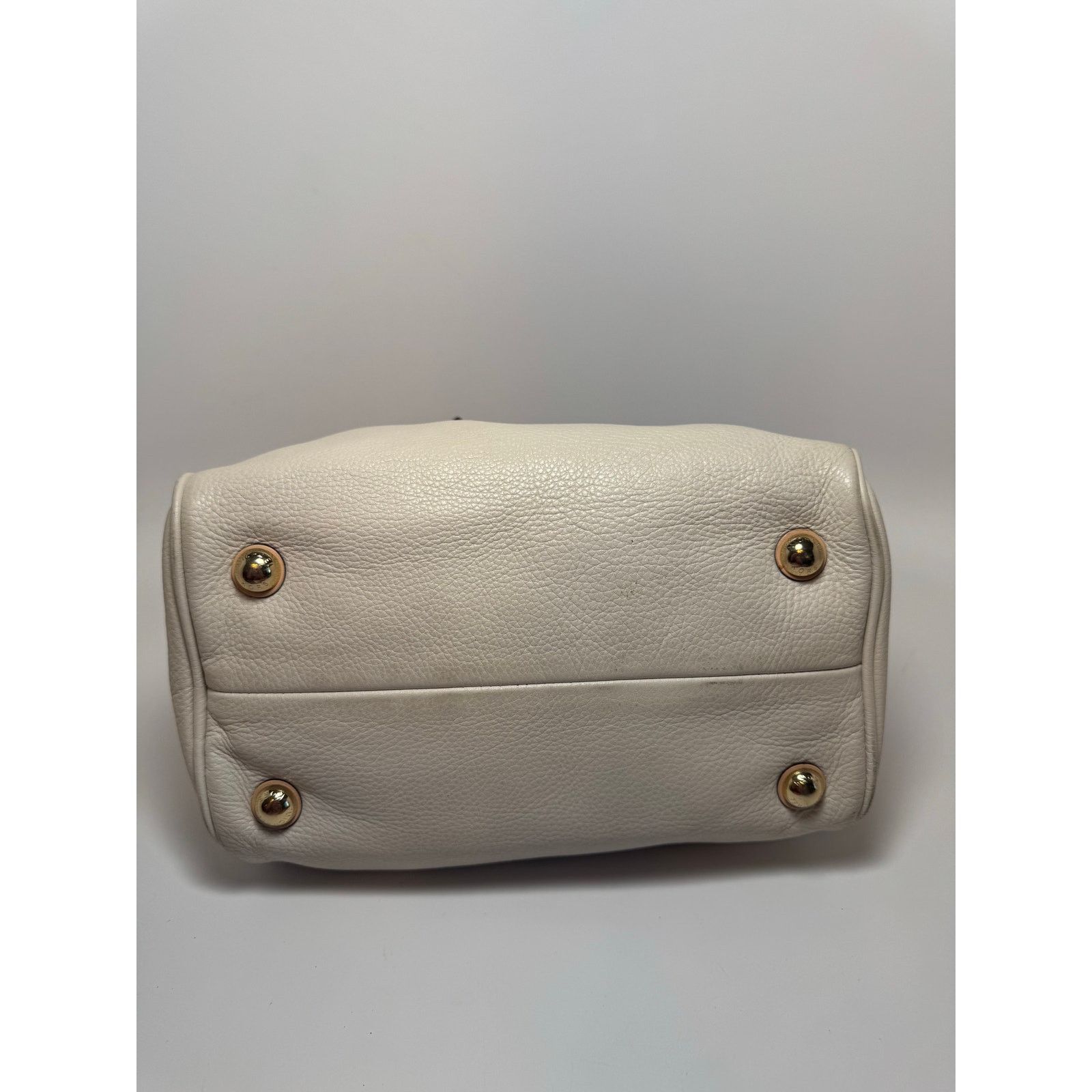 Michael Kors Michael Kors Grayson Satchel Bag Cream & Leather w/Scarf Size ONE SIZE - 6 Thumbnail