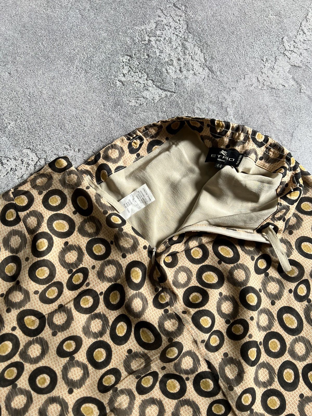 Etro × Vintage Vintage Etro Milano Silk Midi Pattern Skirt Women’s Size 44 Size 30" / US 8 / IT 44 - 5 Thumbnail