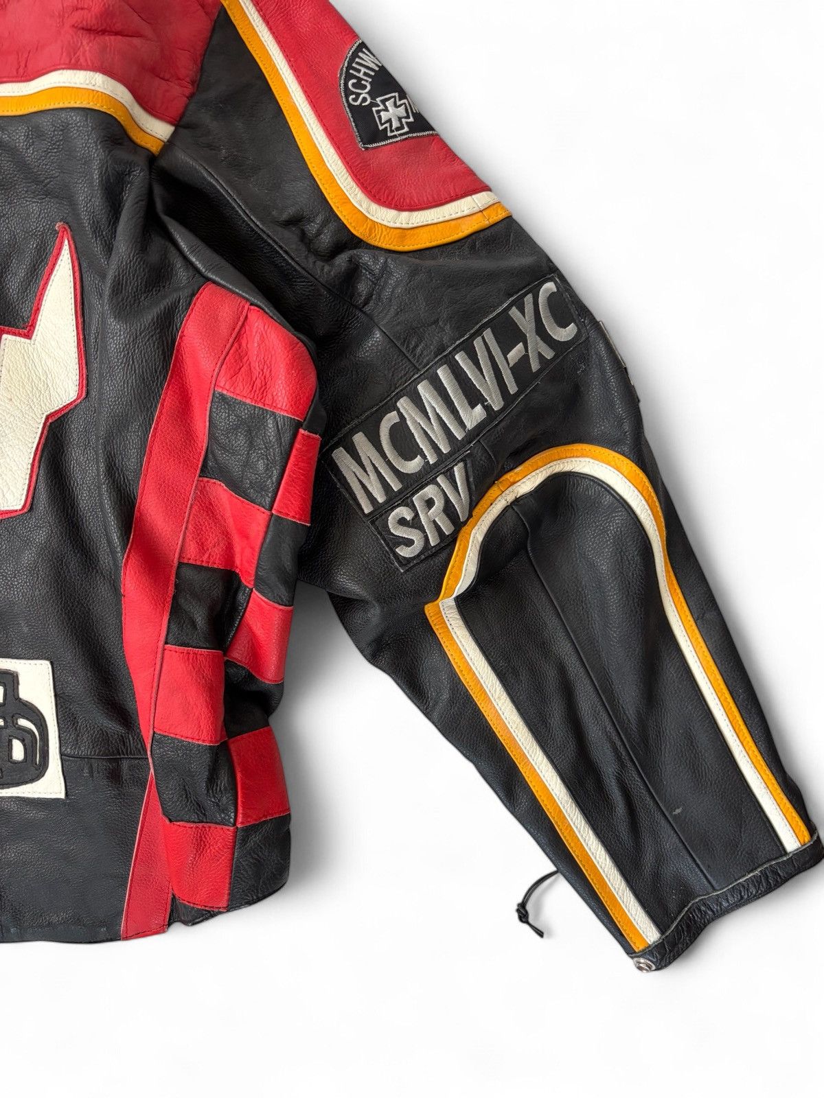 Vintage Vintage Motor Evolution Racing leather jacket Size US XXL / EU 58 / 5 - 8 Thumbnail