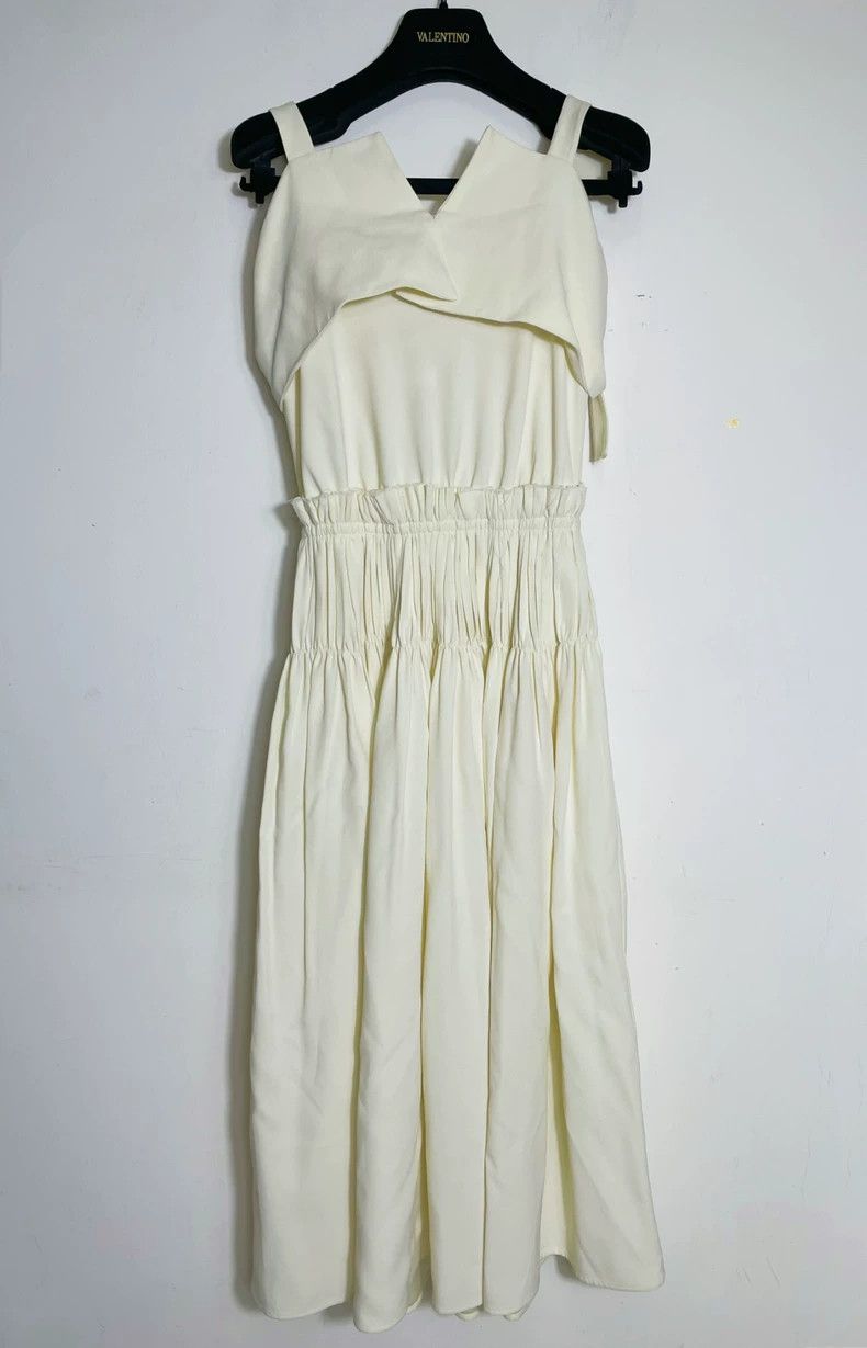 Jil Sander Jil Sander Light yellow pleated dress Size 4XL / US 24-26 - 3 Thumbnail