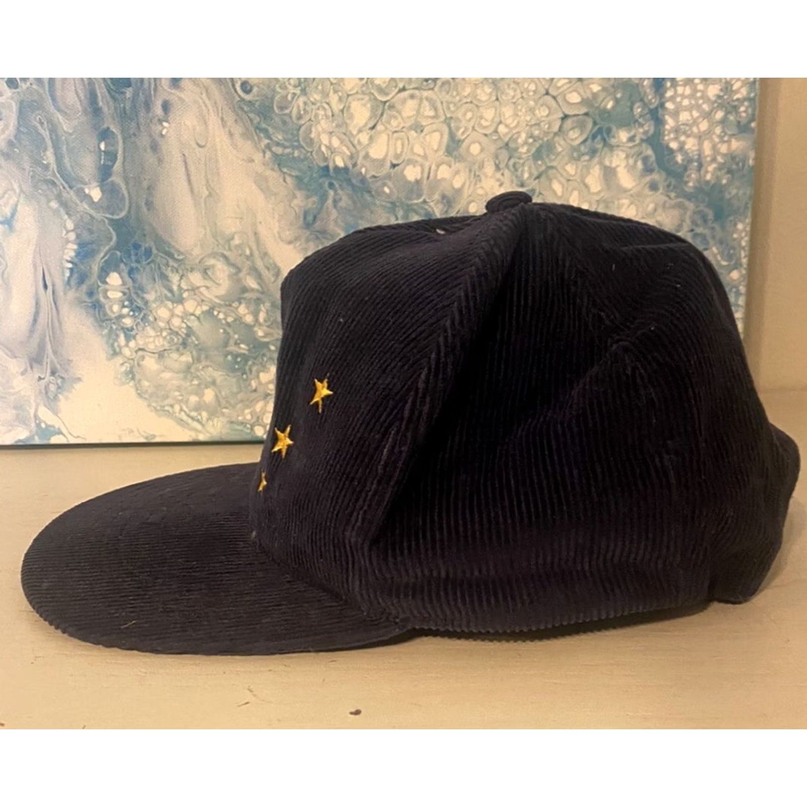 Vintage VINTAGE HaT Alaska Blue Corduroy Snapback Hat Mens Adjustable Blue Embroidered Alaska Corduroy Snapback Hat Size ONE SIZE - 4 Thumbnail