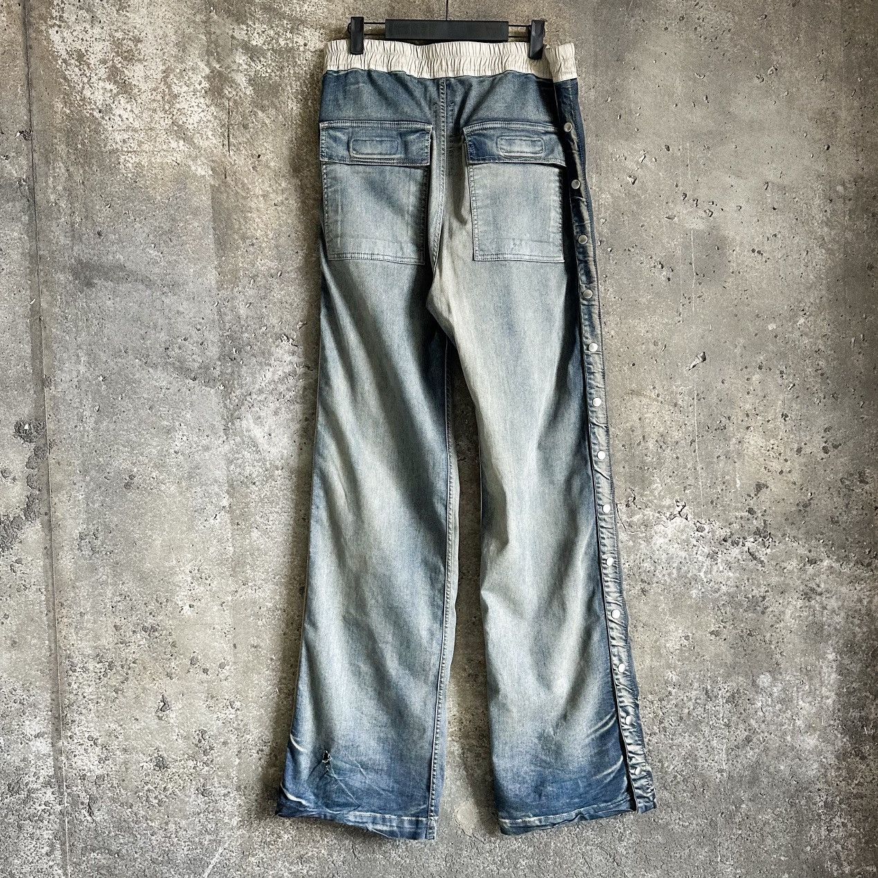 Rick Owens Drkshdw Rick Owens DRKSHDW Denim Hustler Pusher Pants Size US 33 - 3 Thumbnail