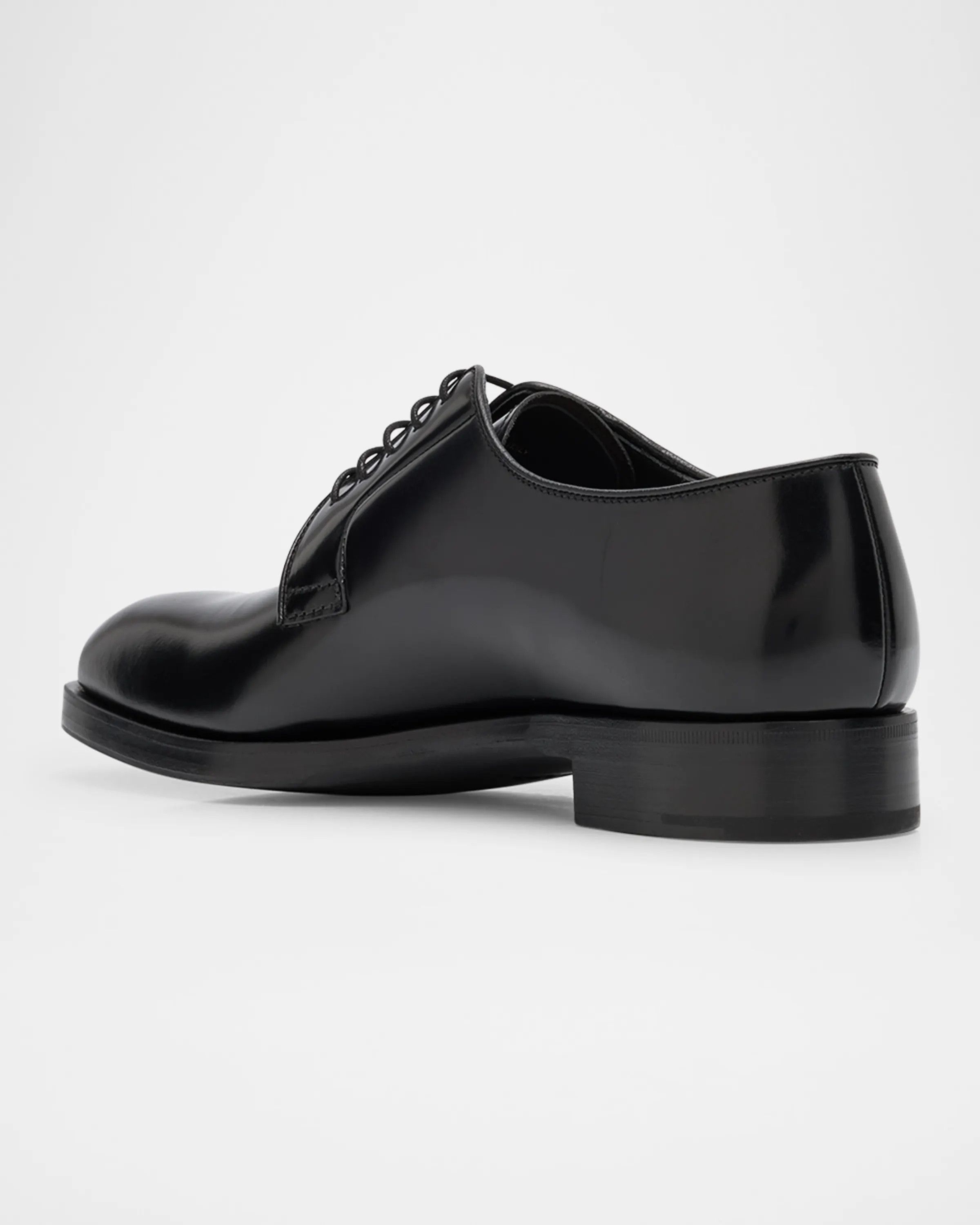 Prada o1mt1gz0225 Brushed Derby Shoes in Black Size US 9 / EU 42 - 3 Thumbnail