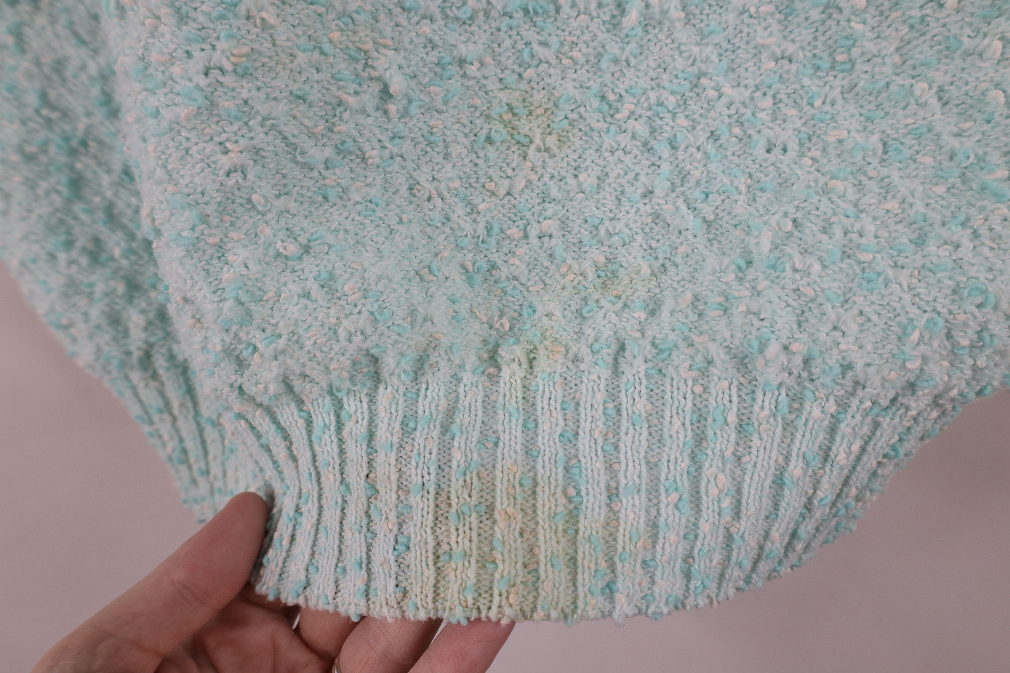 Vintage Vintage 70s Streetwear Knit 3/4 Sleeve Sweater Blue USA Size S / US 4 / IT 40 - 4 Thumbnail