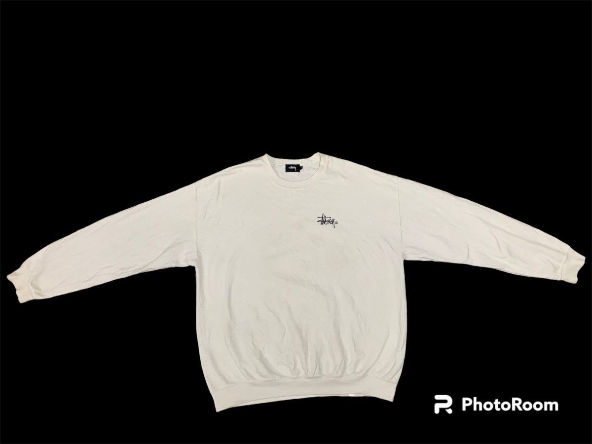 Japanese Brand Y2K OG STUSSY SWEATSHIRT BIG LOGO ON BACK Size US S / EU 44-46 / 1 - 2 Thumbnail