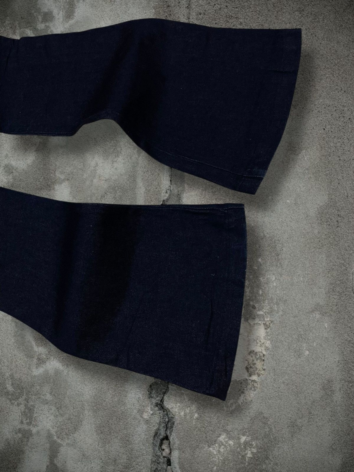 Tornado Mart Vintage Rare 1990s Japan Designer Egoist Big Flared Denim Size US 28 / EU 44 - 14 Thumbnail