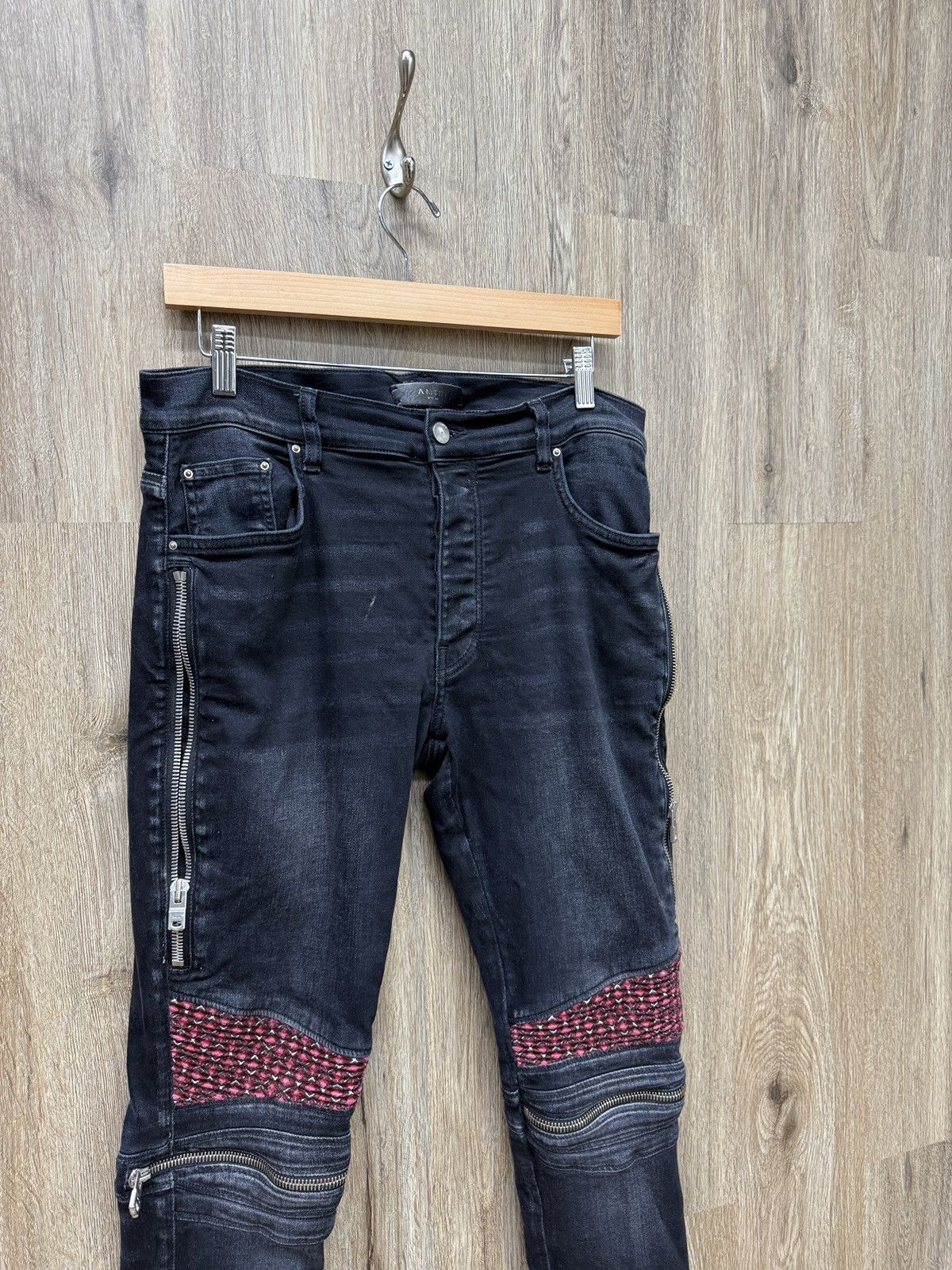 Amiri Amiri MX2 Plaid Denim Jeans Size US 33 - 3 Thumbnail