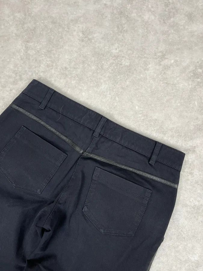 Prada 2000s Prada Black Leather Lines Pants Size 26" / US 2 / IT 38 - 8 Thumbnail