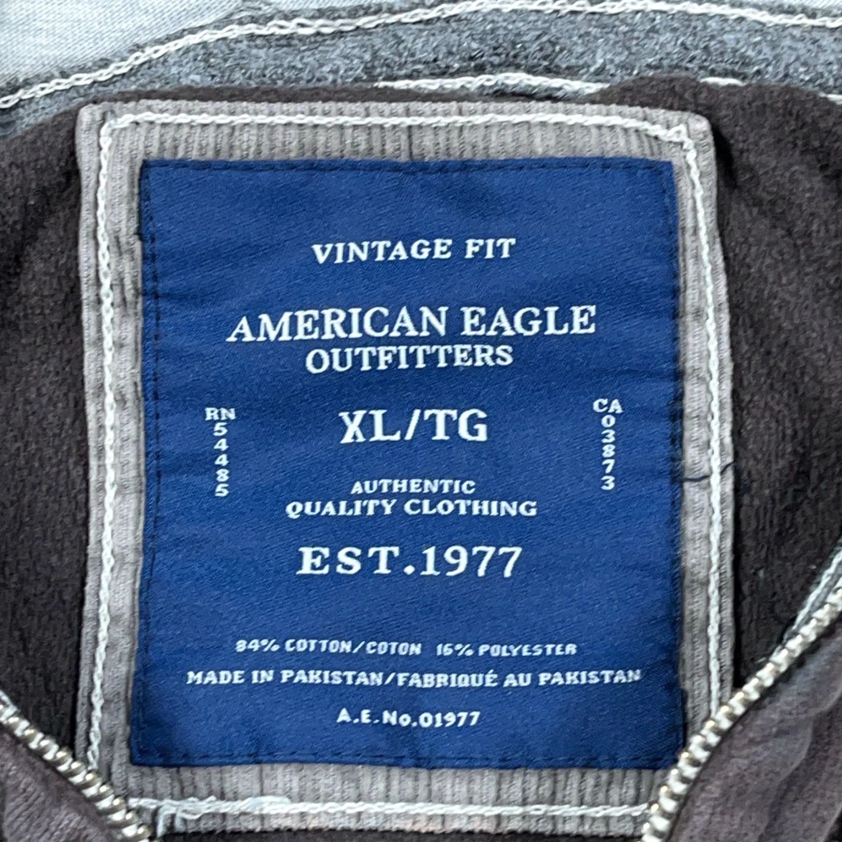 American Eagle Outfitters VINTAGE American Eagle Outfitters Hoodie Women XL Brown Full Zip Jacket Sun Faded Worn Size XL / US 12-14 / IT 48-50 - 3 Thumbnail