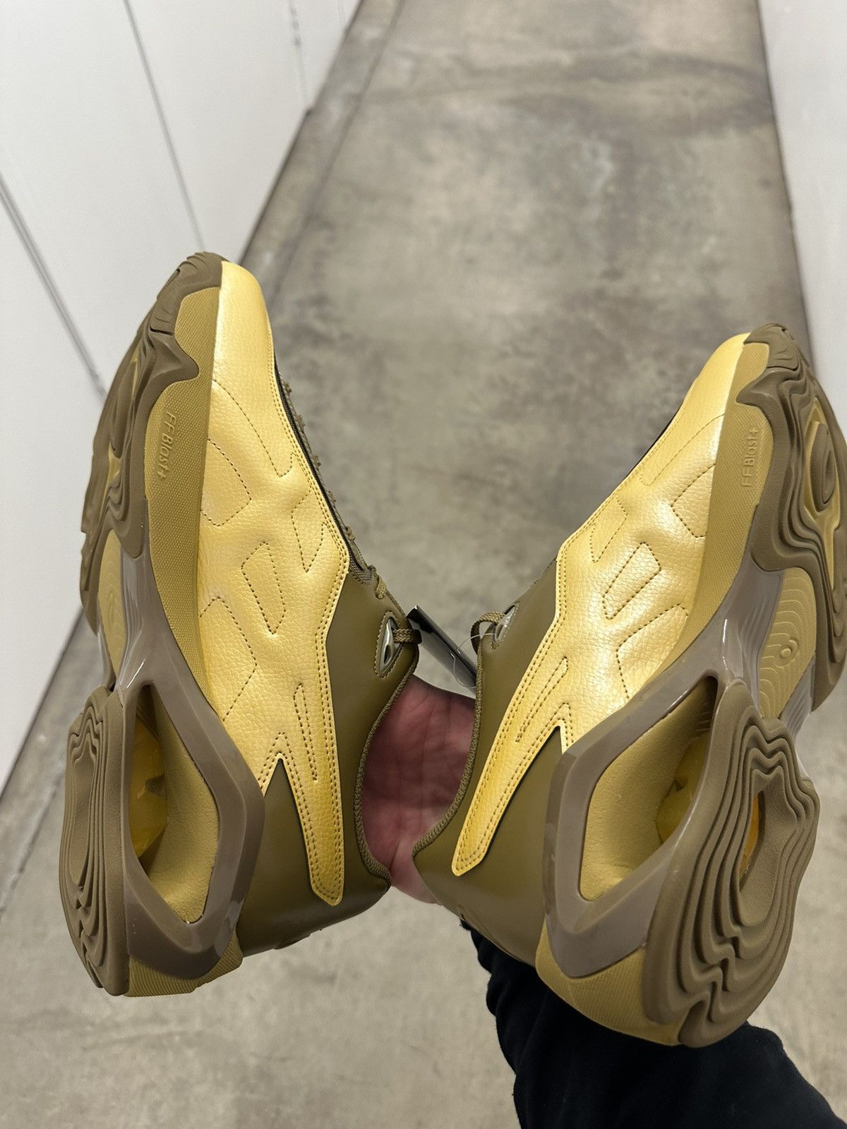 Asics × Kiko Kostadinov ASICS, kiko kostadinov. Yellow mixed material runners. Size US 12 / EU 45 - 12 Thumbnail