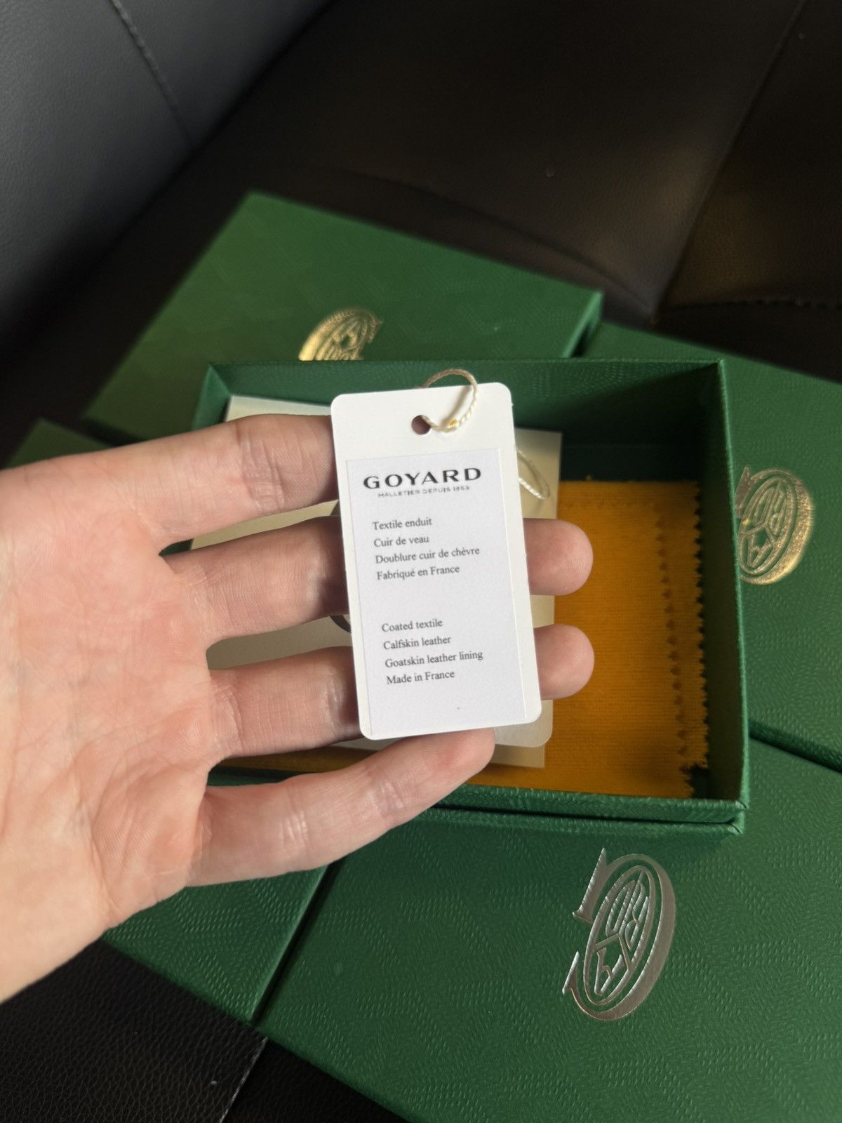 Goyard GOYARD Yellow Card Holder NEW W BOX Authentic Size ONE SIZE - 12 Thumbnail