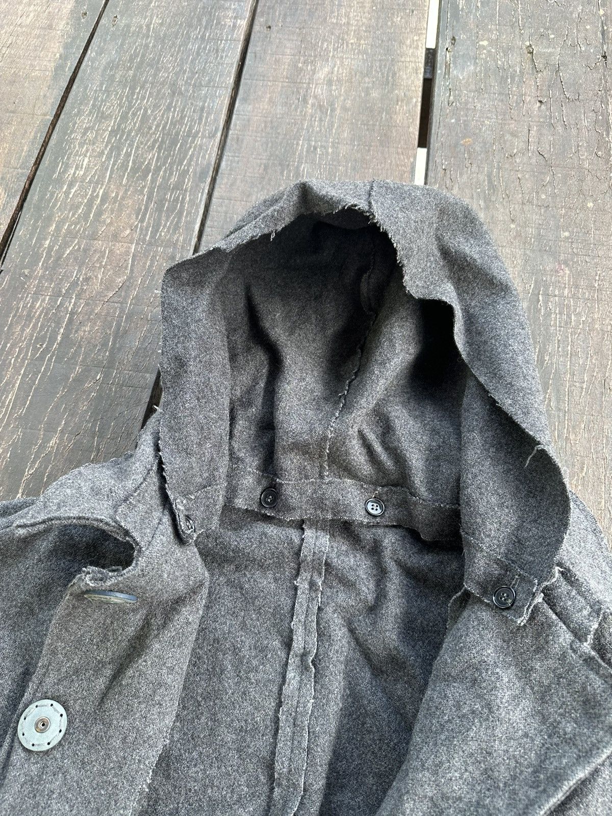 Acne Studios × Vintage Acne coat wool hooded Size L / US 10 / IT 46 - 8 Thumbnail