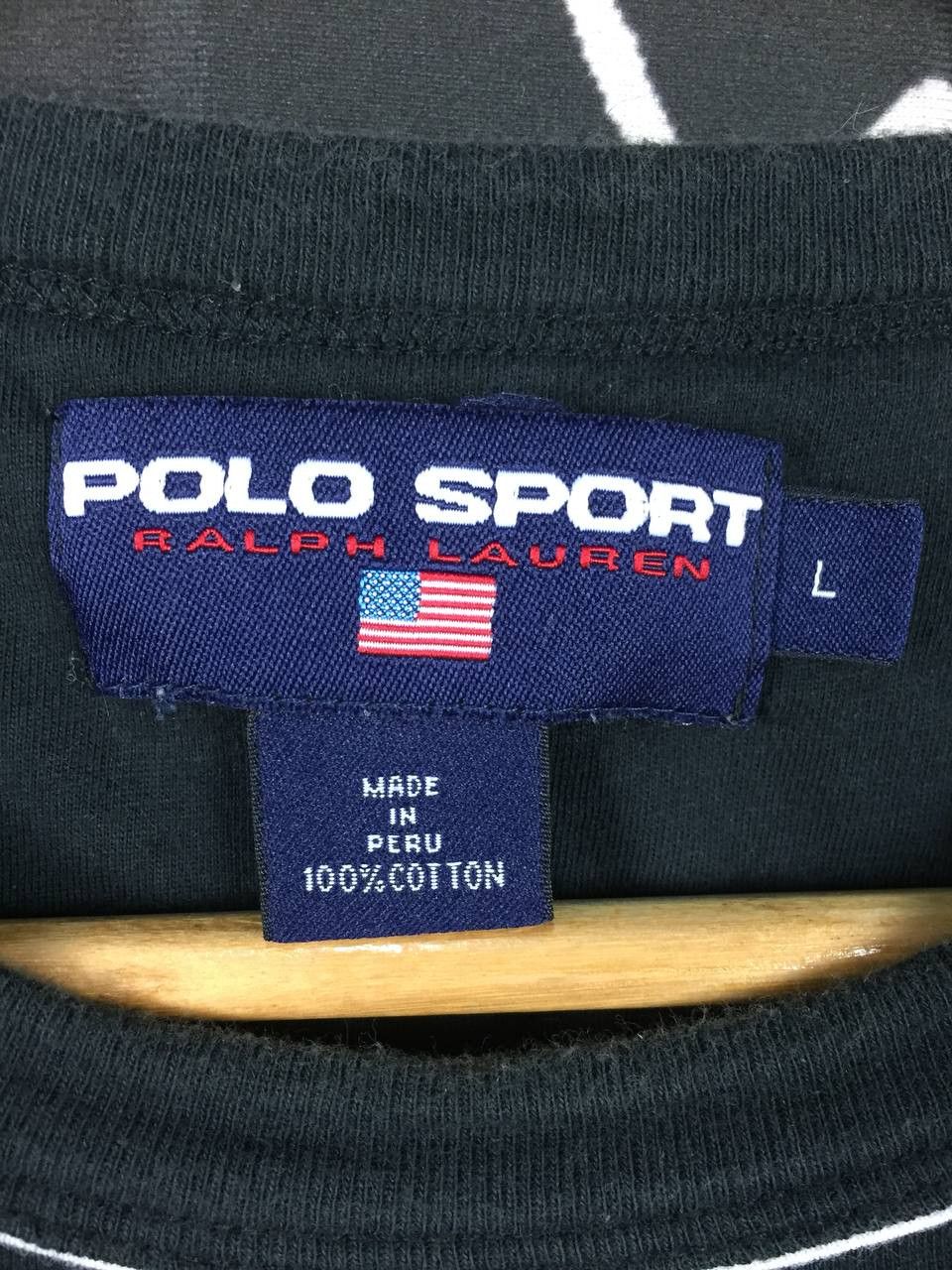 Polo Ralph Lauren Vtg Polo Sport Ralph Lauren Embroidered Shield Logo Tee Size US L / EU 52-54 / 3 - 7 Thumbnail