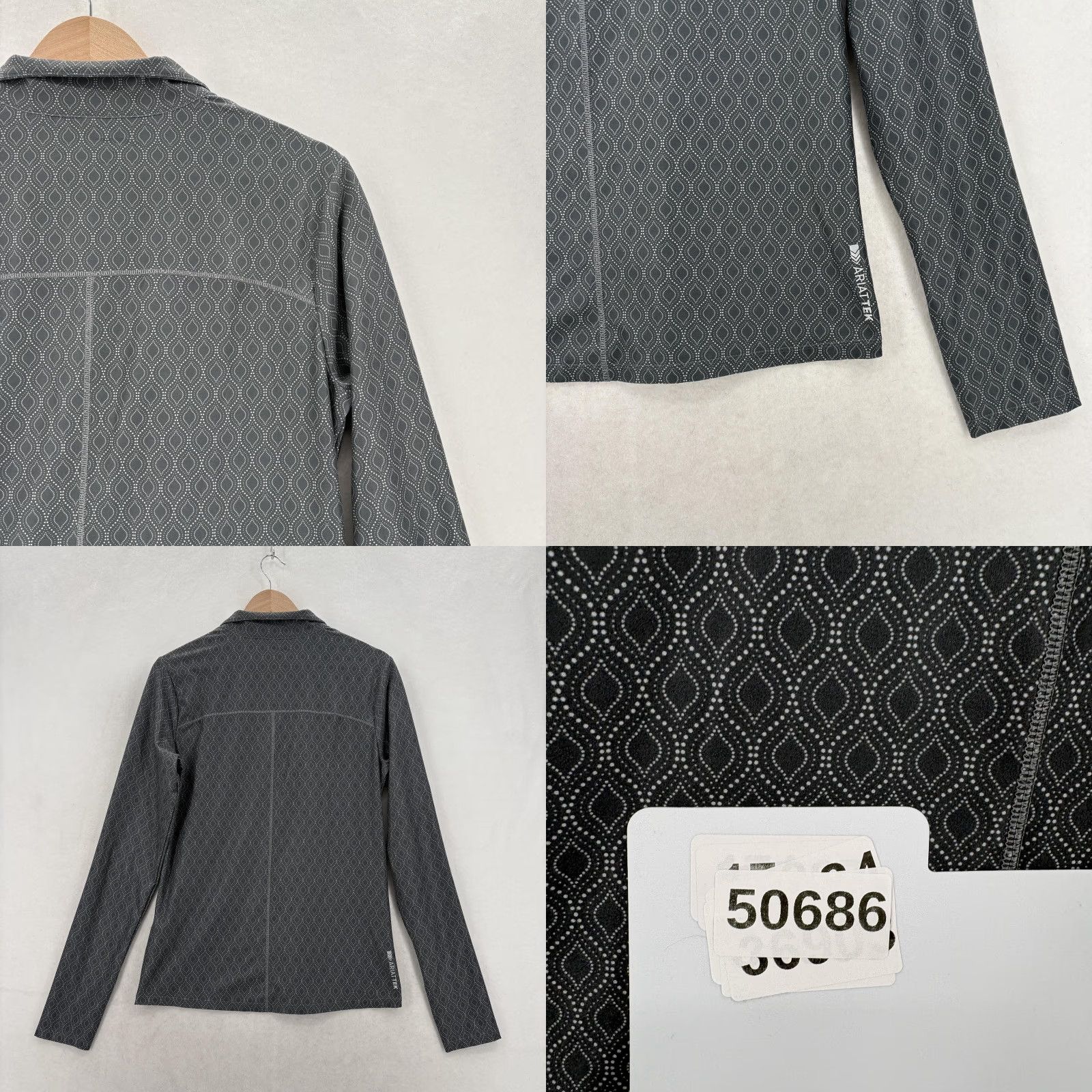 Ariat Ariat Lowell 3.0 Pullover Womens M Gray 1/4 Zip ARIATTEK Riding Long Sleeve Size M / US 6-8 / IT 42-44 - 9 Thumbnail