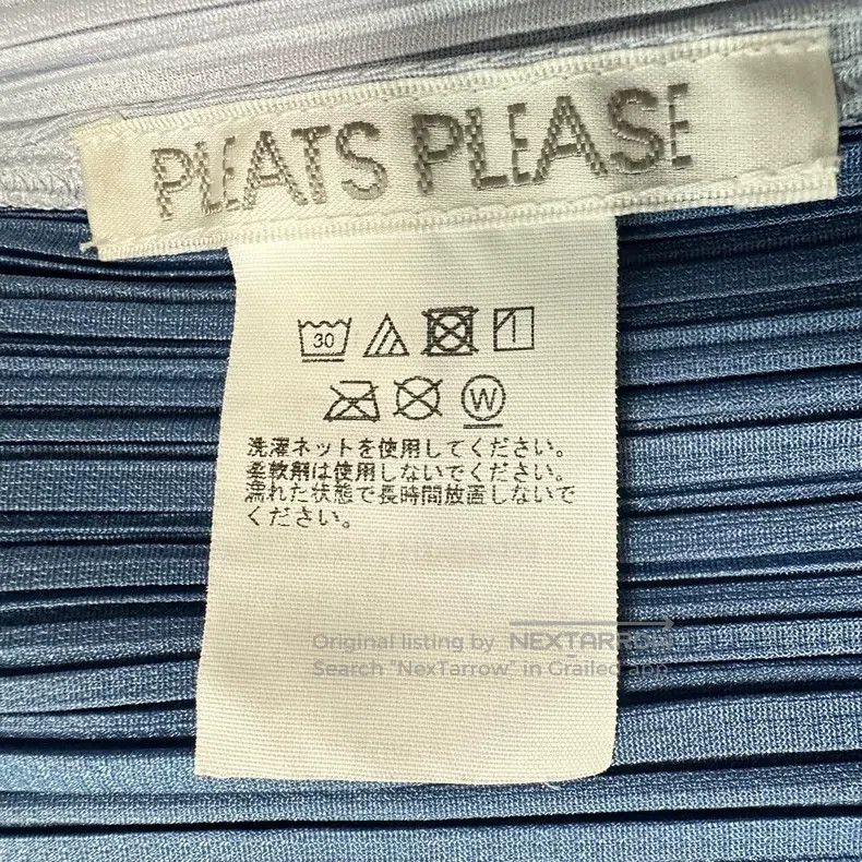 Issey Miyake Issey Miyake Blue-White Color-Block Dress Size L / US 10 / IT 46 - 4 Thumbnail