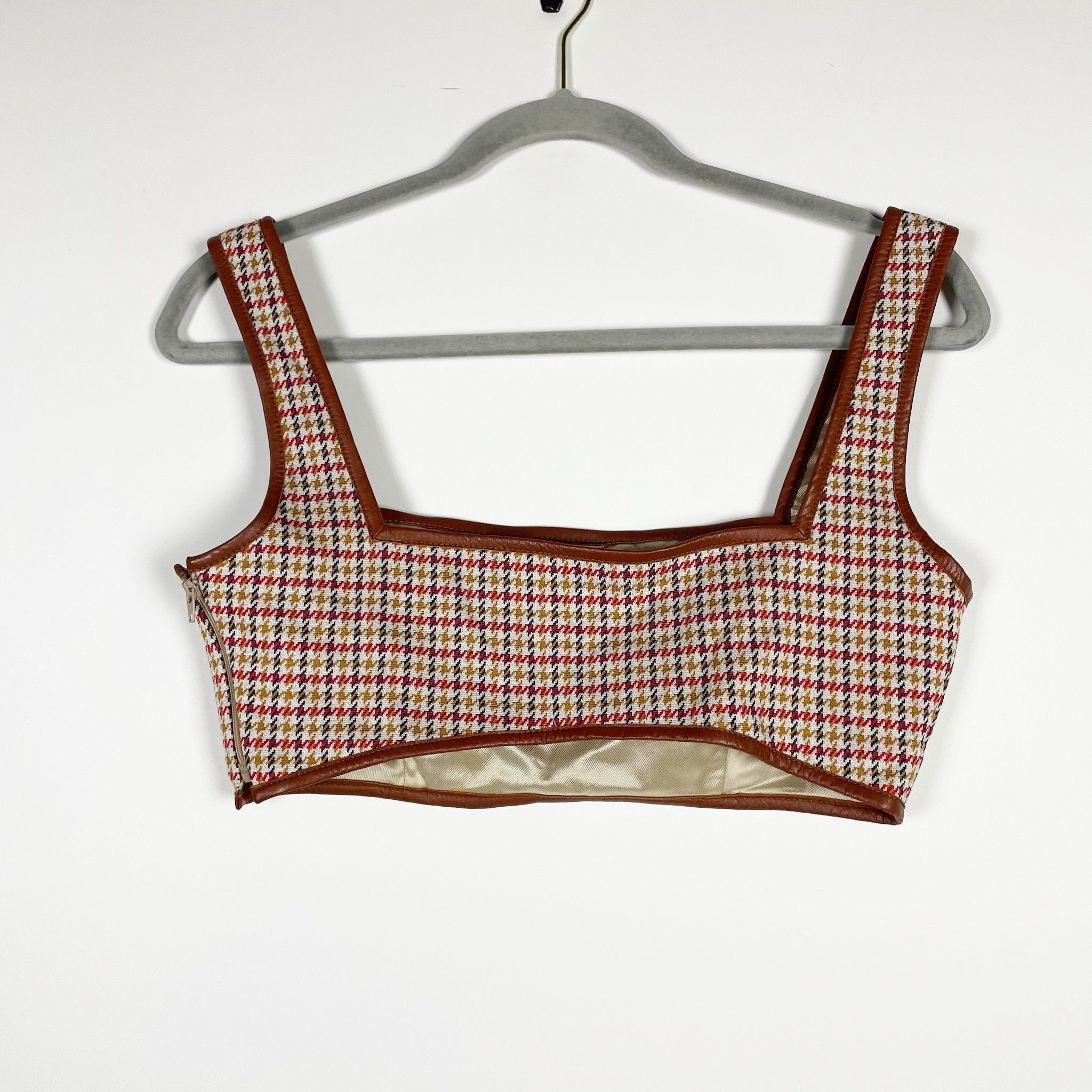 Rosetta Getty Rosetta Getty Houndstooth Woven Pattern Leather Size S / US 4 / IT 40 - 4 Thumbnail