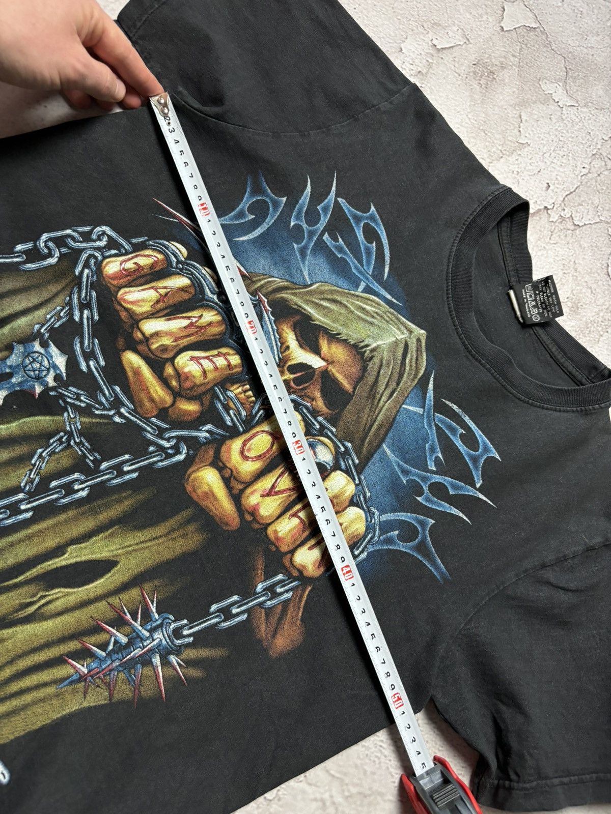 Vintage Red Rock Graphic Skull T-Shirt Size M Very Good Condition Size US M / EU 48-50 / 2 - 4 Thumbnail