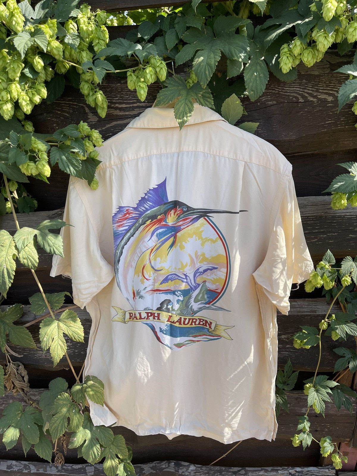 Polo Ralph Lauren 90’s Ralph Lauren Fishing vintage rayon shirt big logo Size US M / EU 48-50 / 2 - 16 Thumbnail